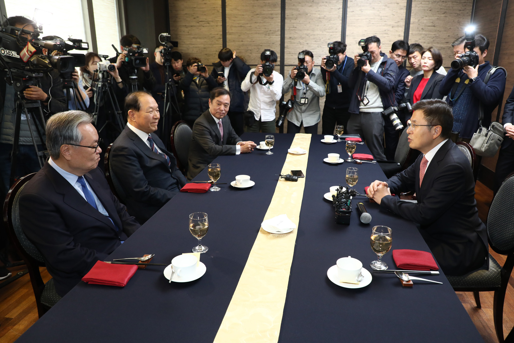 황교안대표;한국당전직대표;황우여;김병준;인명진