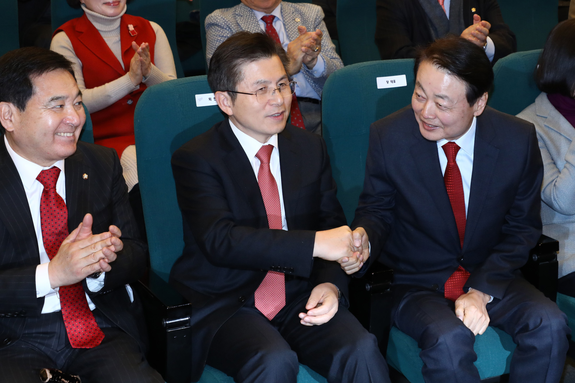 미래한국당;한선교당대표;미래한국당창당대회;황교안대표