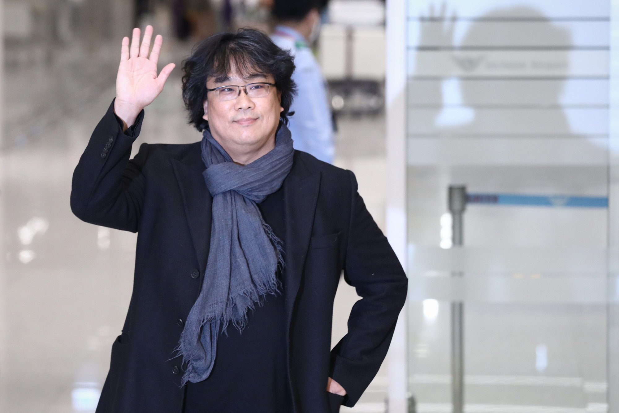 봉준호;영화기생충;봉준호인청공항입국