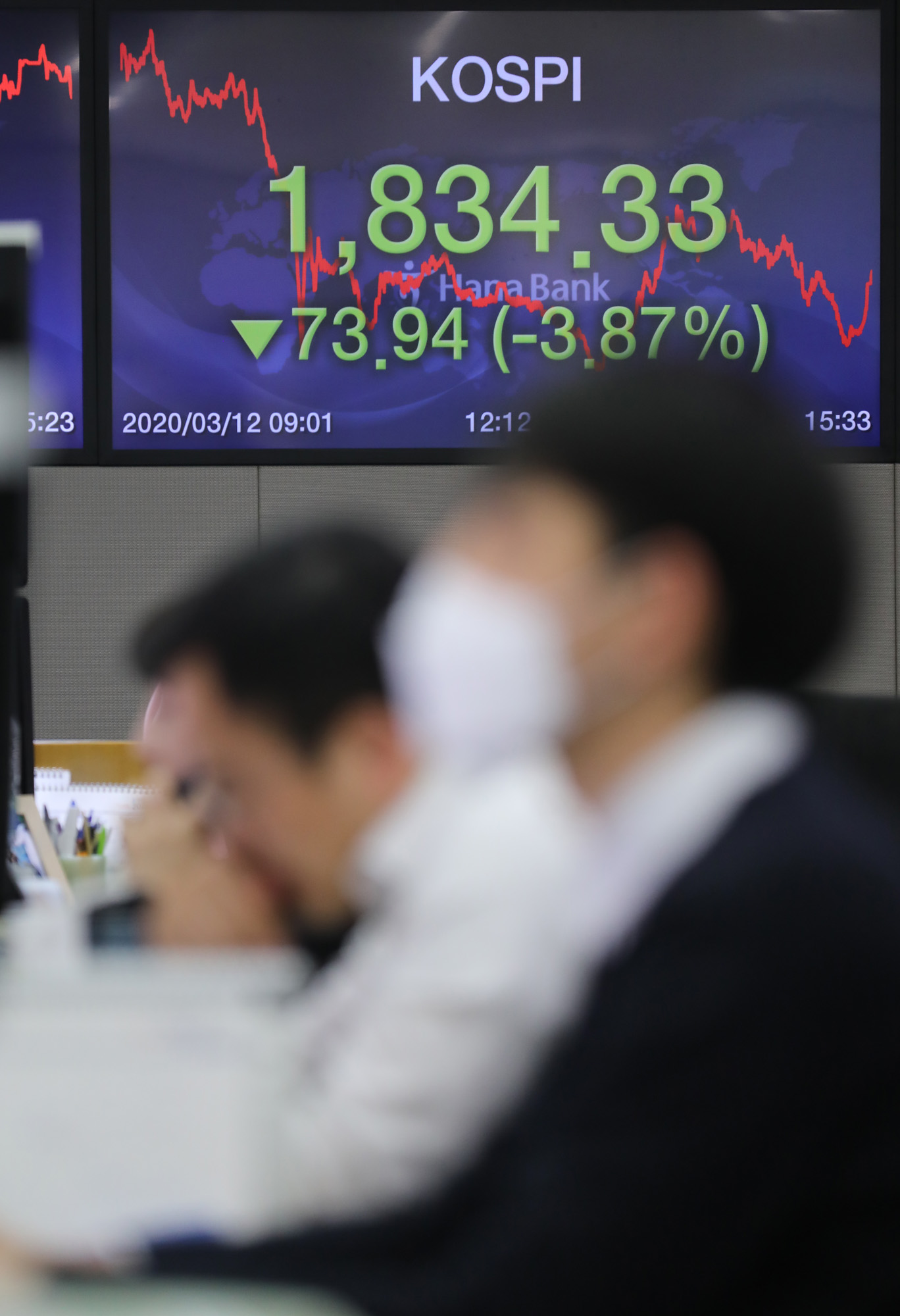 경제;코로나19;코스피;코로나증시;딜링룸;1800선