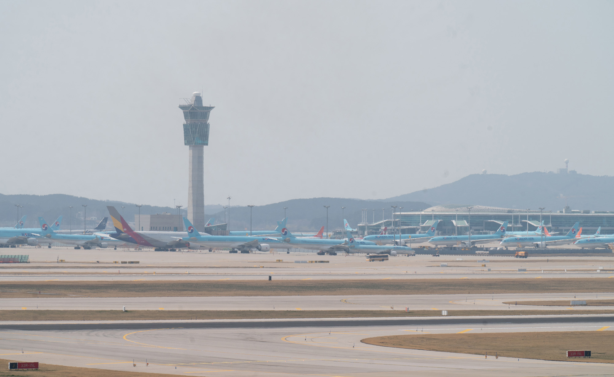 대한항공;인천공항비행기;비행기주기