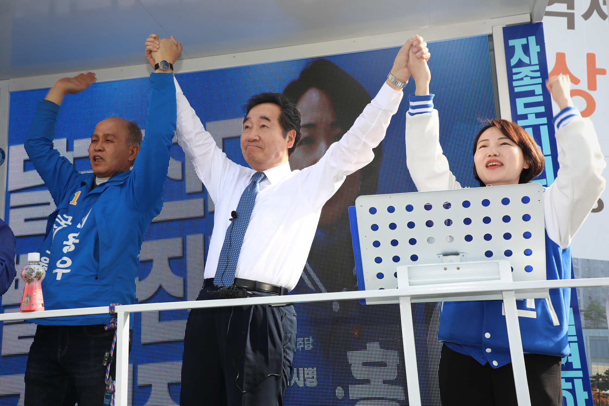 정치;총선;경기고양정;선거유세;이낙연;이용우;홍정민