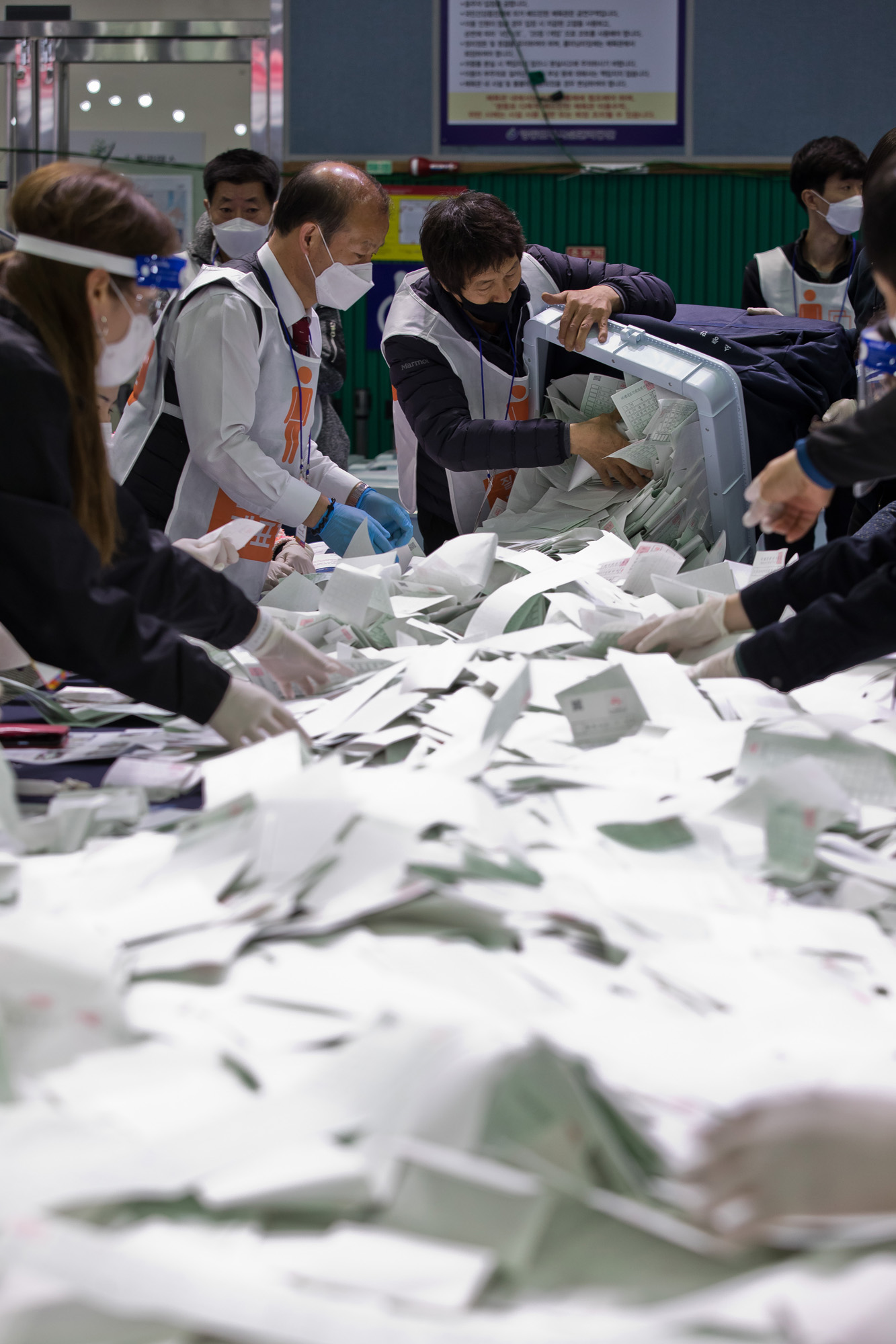 정치;선거;총선;제21대국회의원선거;총선개표;21대총선개표;영등포구개표소