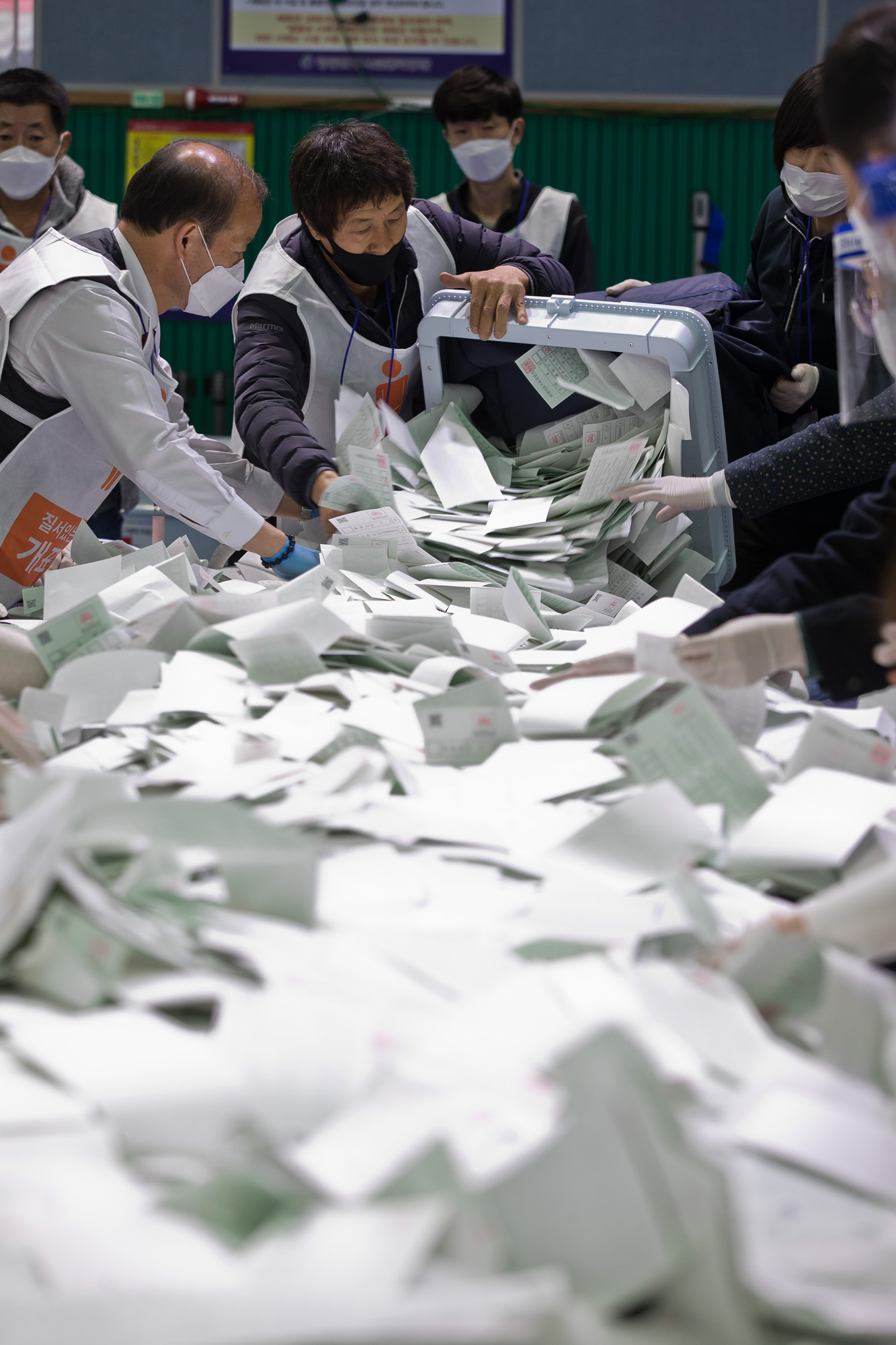 정치;선거;총선;제21대국회의원선거;총선개표;21대총선개표;영등포구개표소