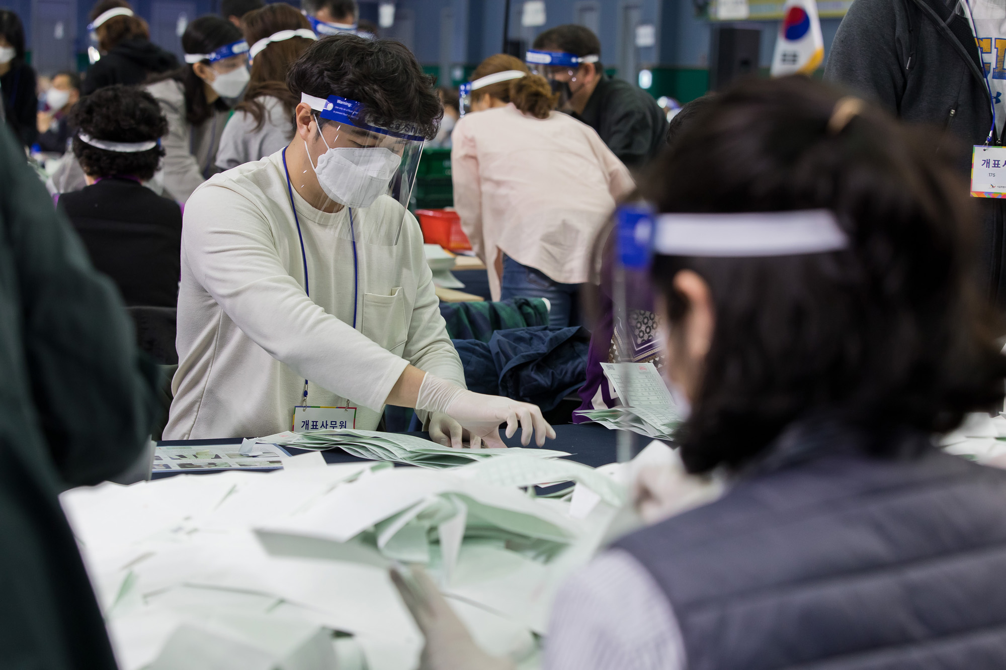 정치;선거;총선;제21대국회의원선거;총선개표;21대총선개표;영등포구개표소