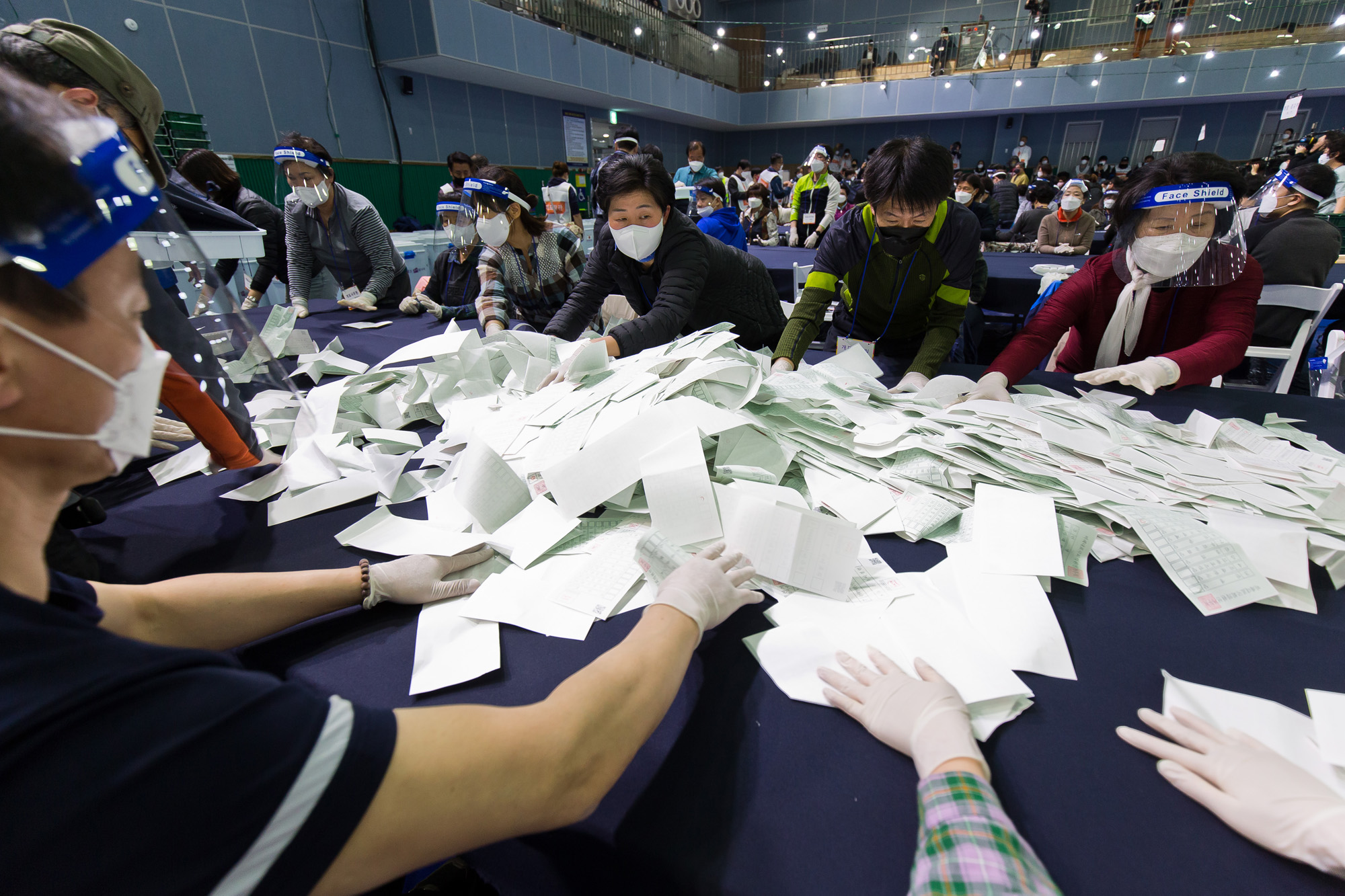 정치;선거;총선;제21대국회의원선거;총선개표;21대총선개표;영등포구개표소