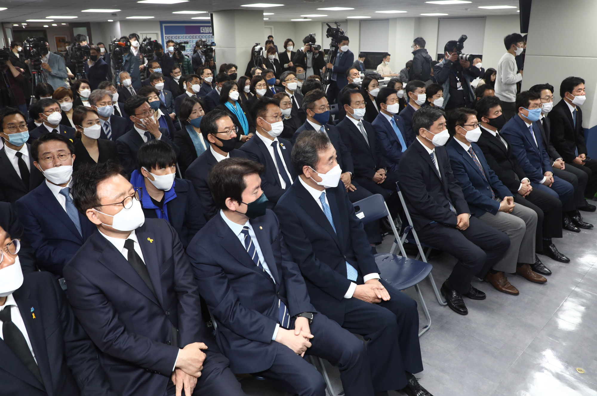 정치;더불어민주당;더불어시민당;선대위해단식;이낙연