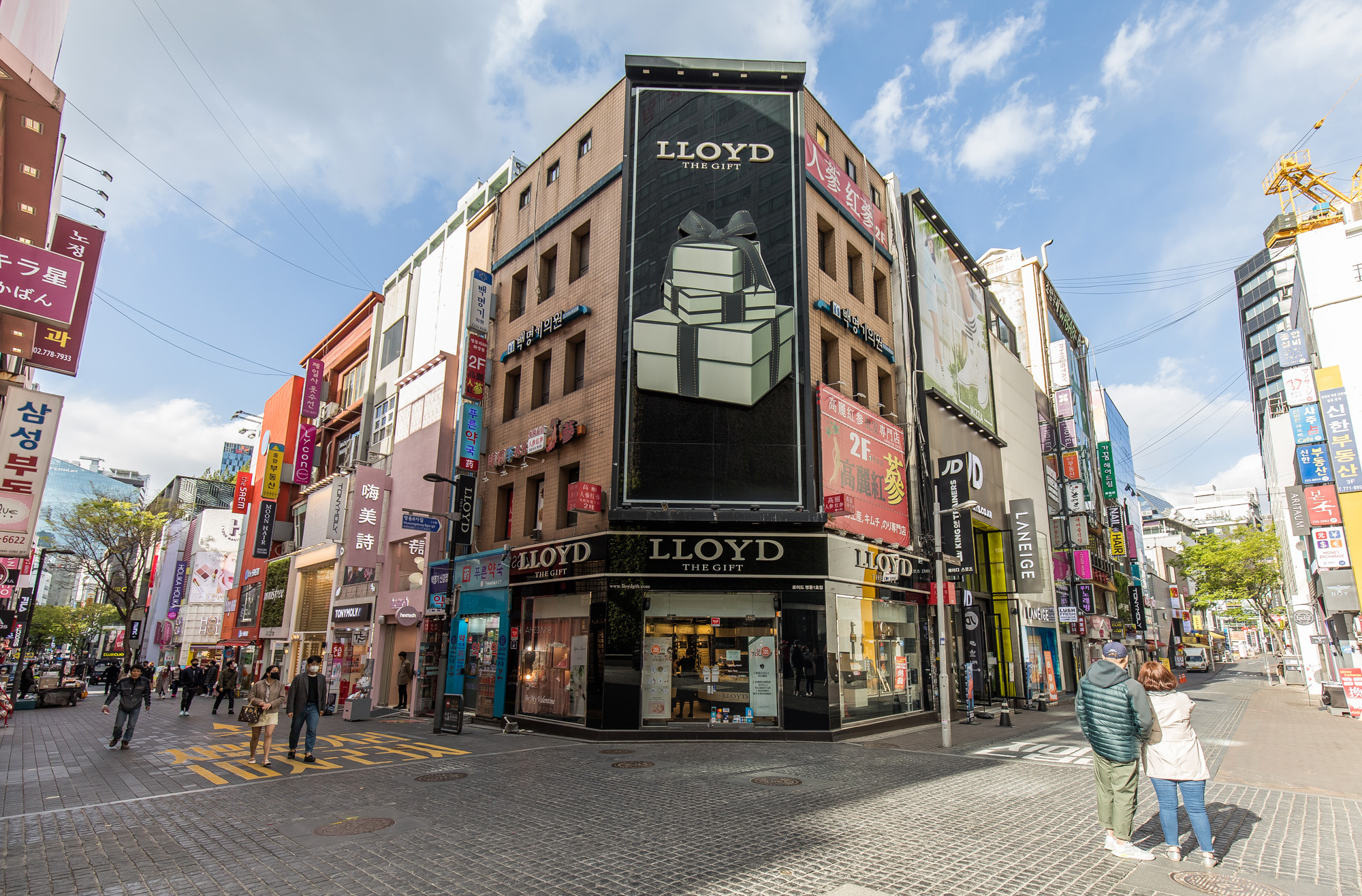 사회;세태;코로나19;신종코로나바이러스감염증;사회적거리두기;명동거리;인파스케치