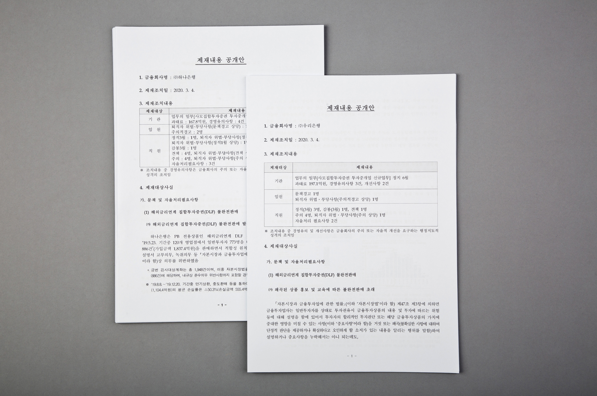 경제 금융 은행 하나은행 우리은행