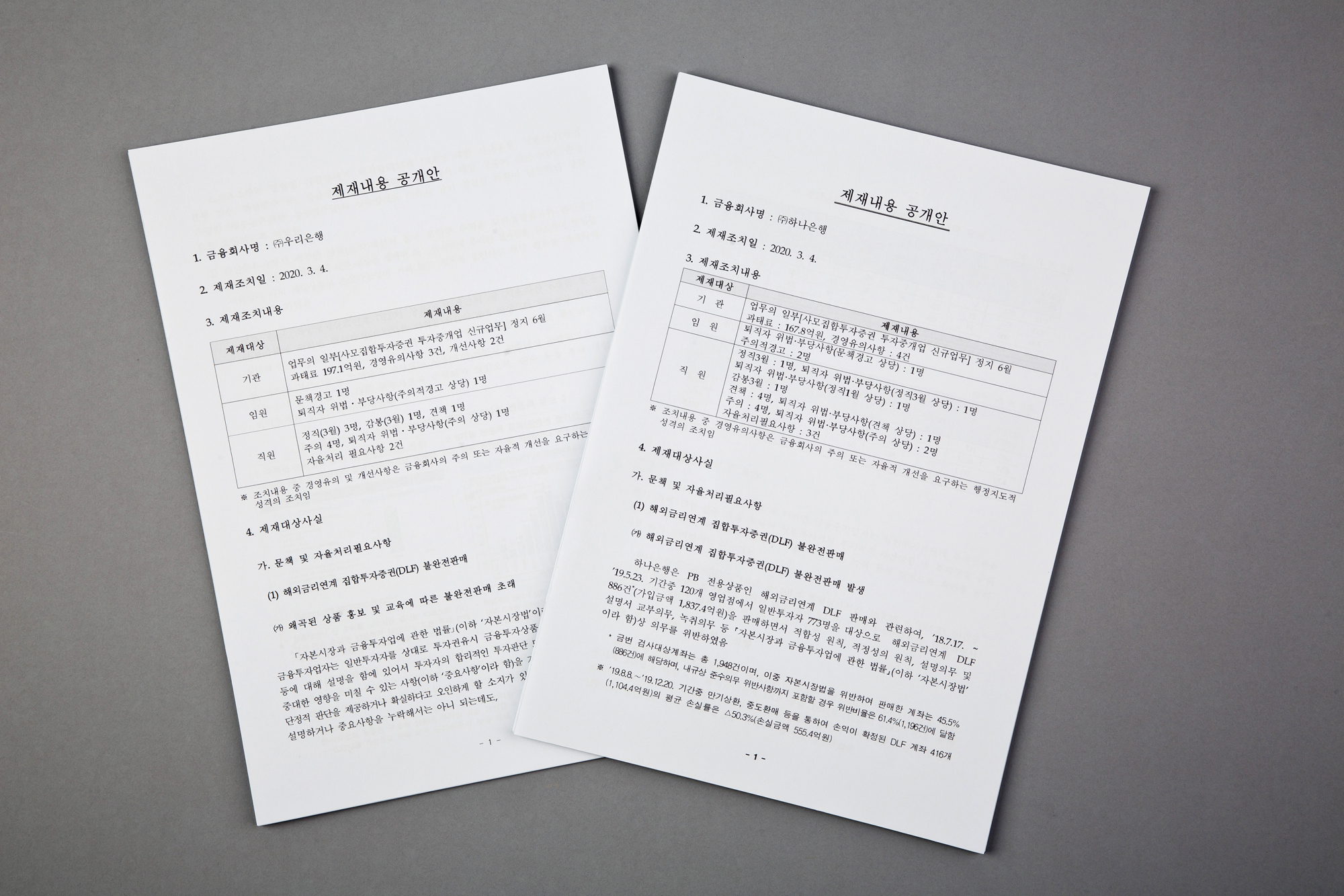 경제 금융 은행 하나은행 우리은행