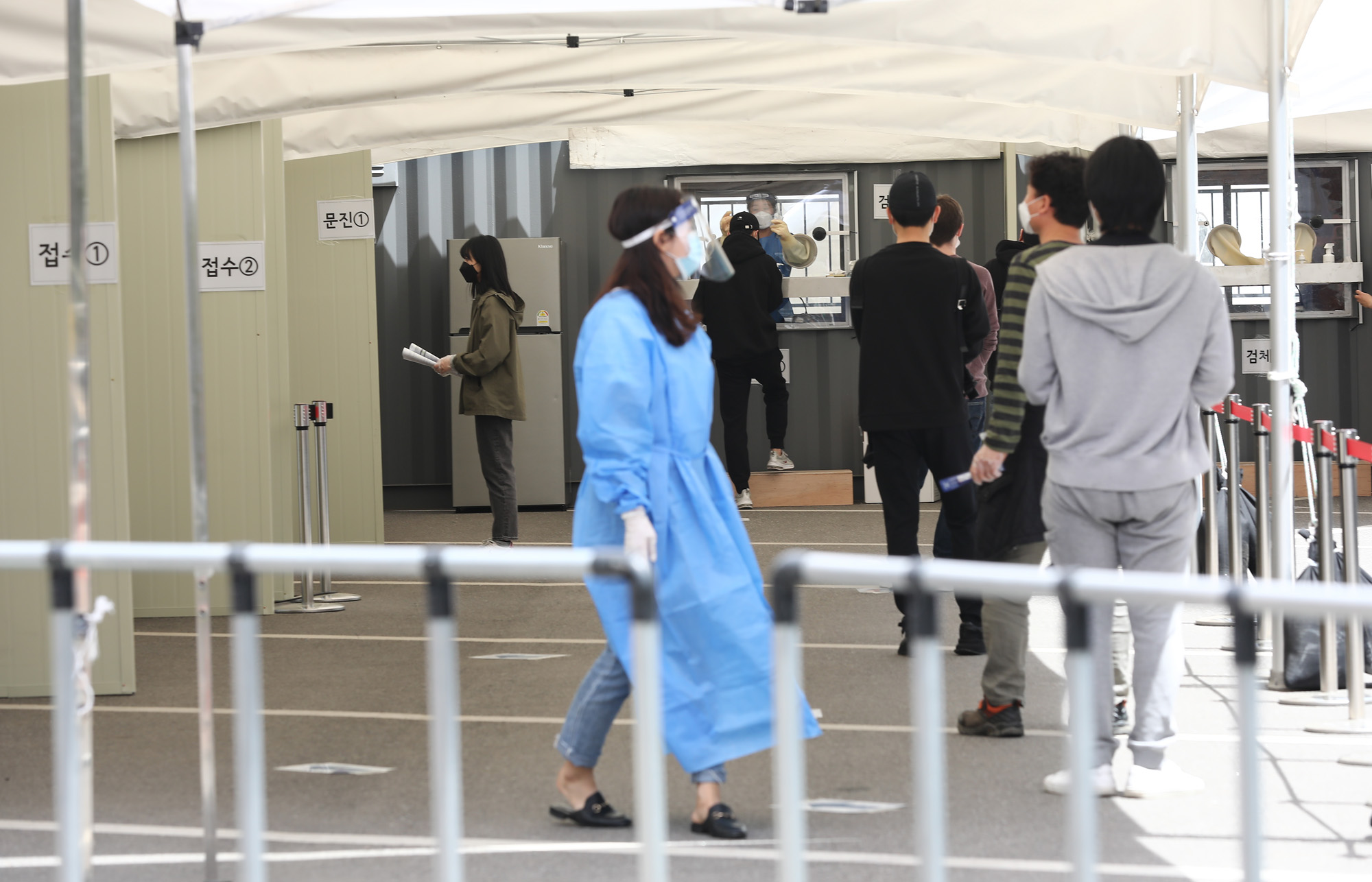 코로나19;이태원클럽;코로나집단간염;워킹스루;워크스루;선별진료소;코로나선별진료소