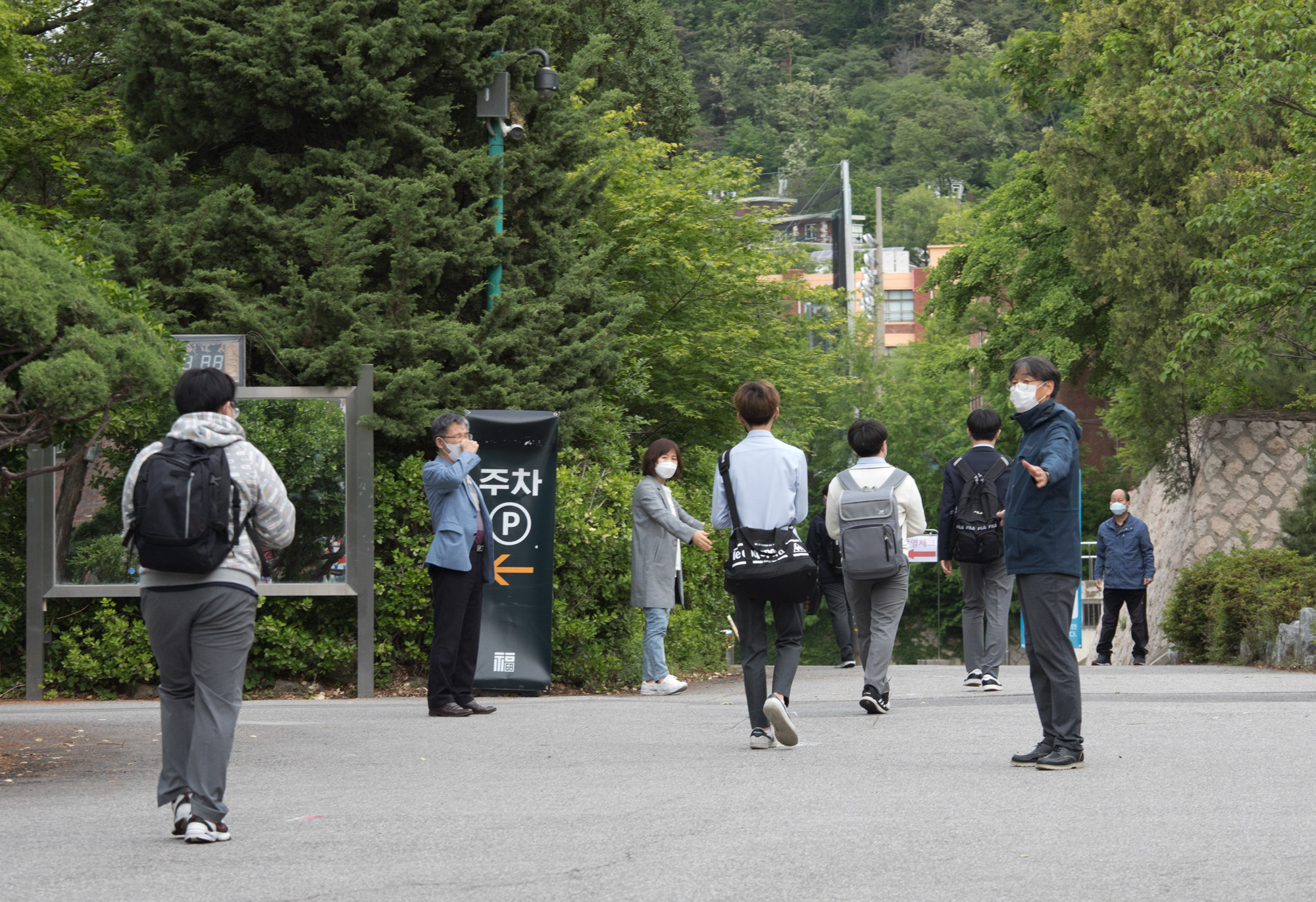 사회;학교;등교;고등학교;고3;발열체크;개학;코로나19