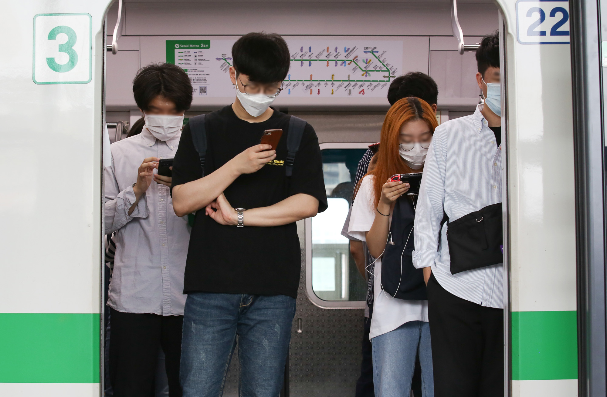 마스크대중교통;마스크지하철;코로나19지하철