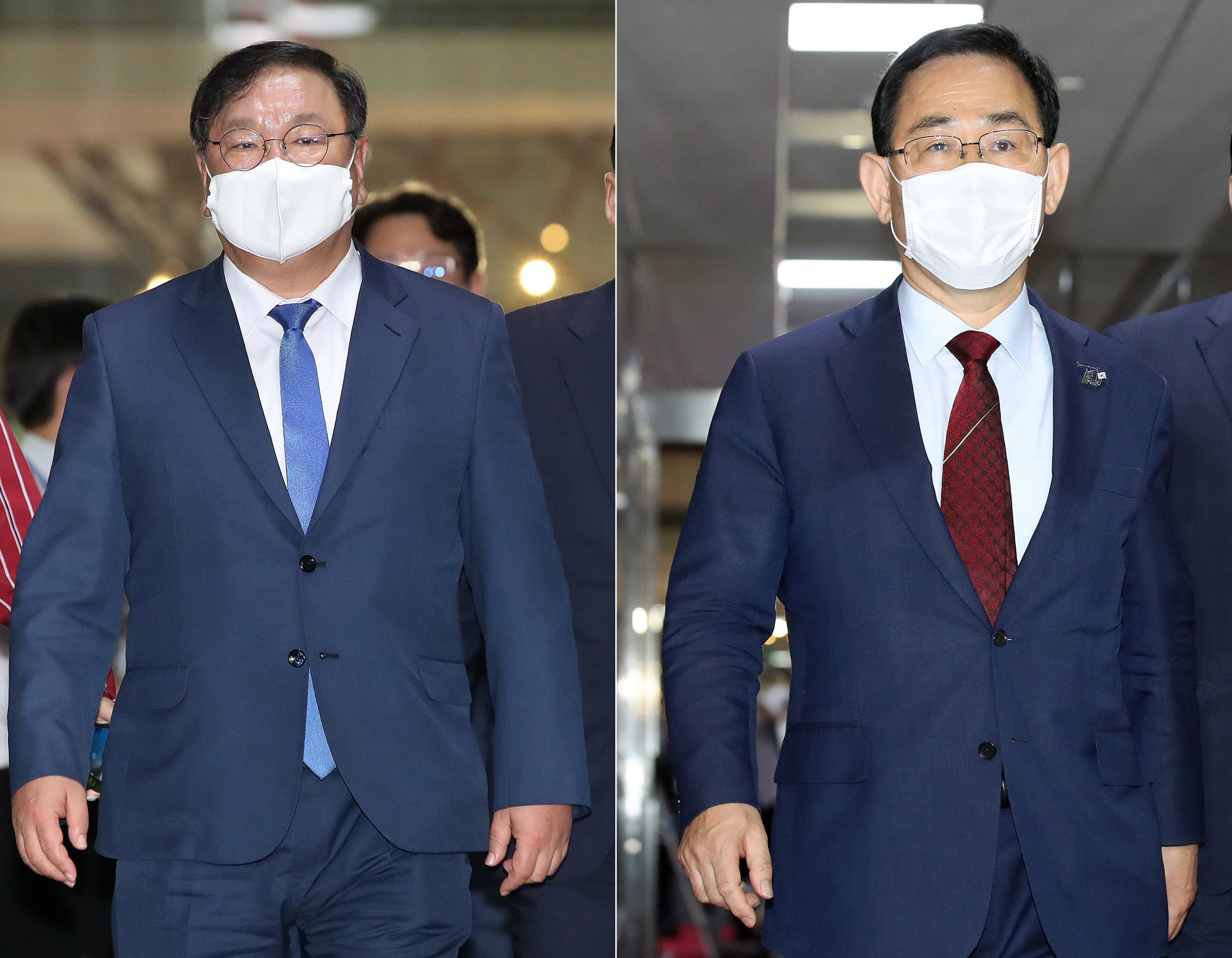 정치;국회;김태년;주호영;박병석;여야원내대표;국회의장면담