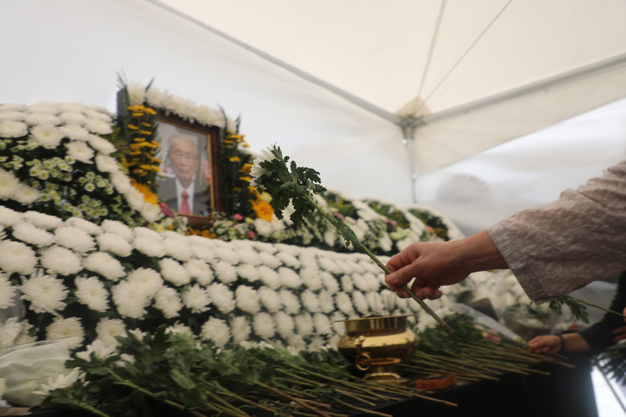 정치;보수;백선엽;장례;빈소;조문;사회;세태