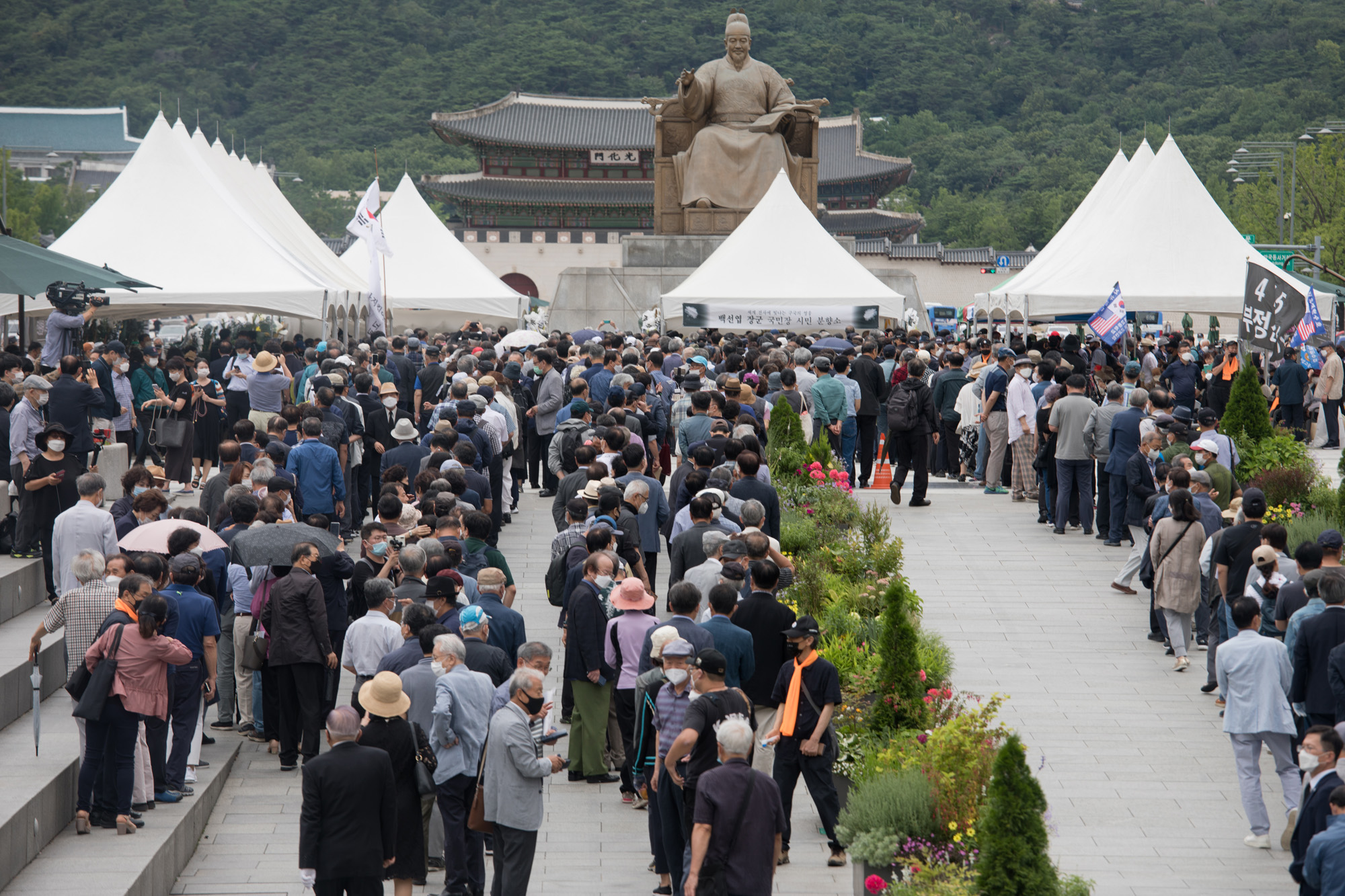 정치;보수;백선엽;장례;빈소;조문;사회;세태