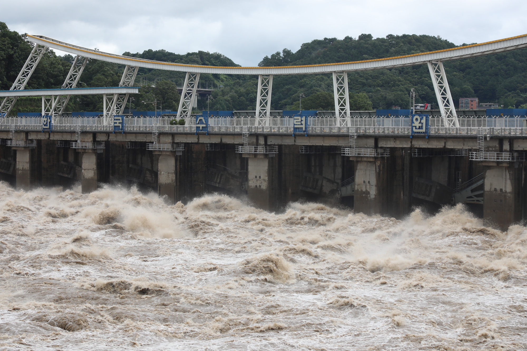 사회;팔당댐;팔당댐방류