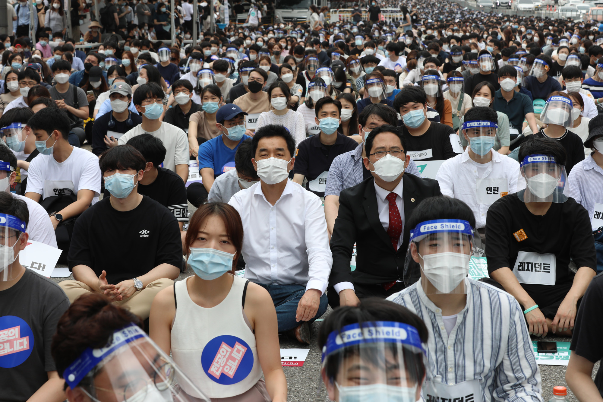 사회;젊은의사단체행동;전공의여의도집회;정부의료4대정책