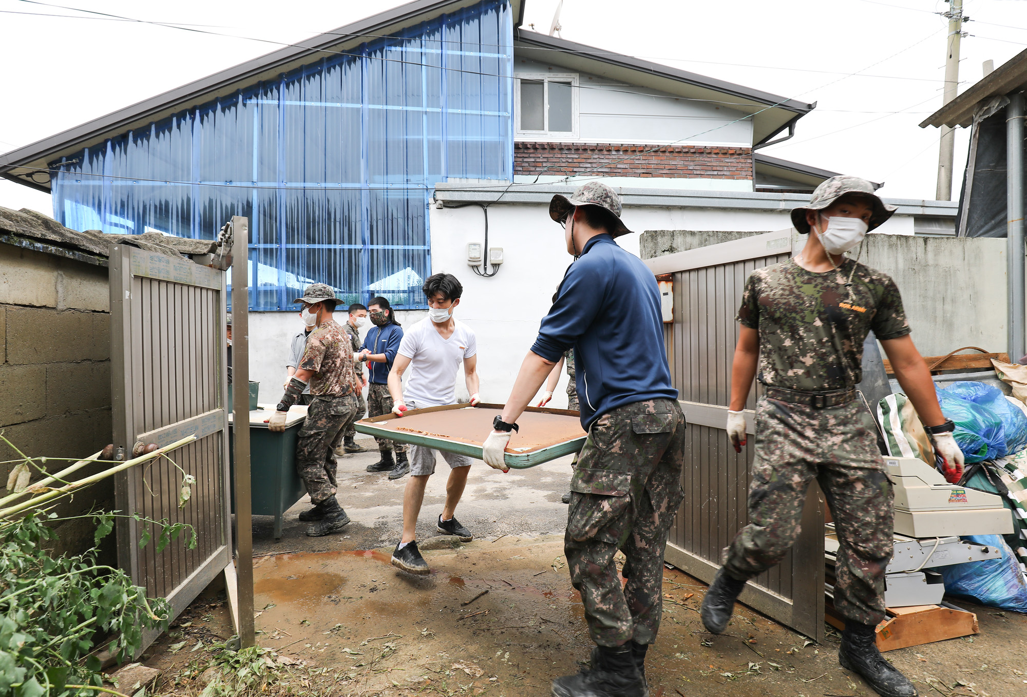 사회;곡성;폭우;수재민;재난;피해복구;이재민