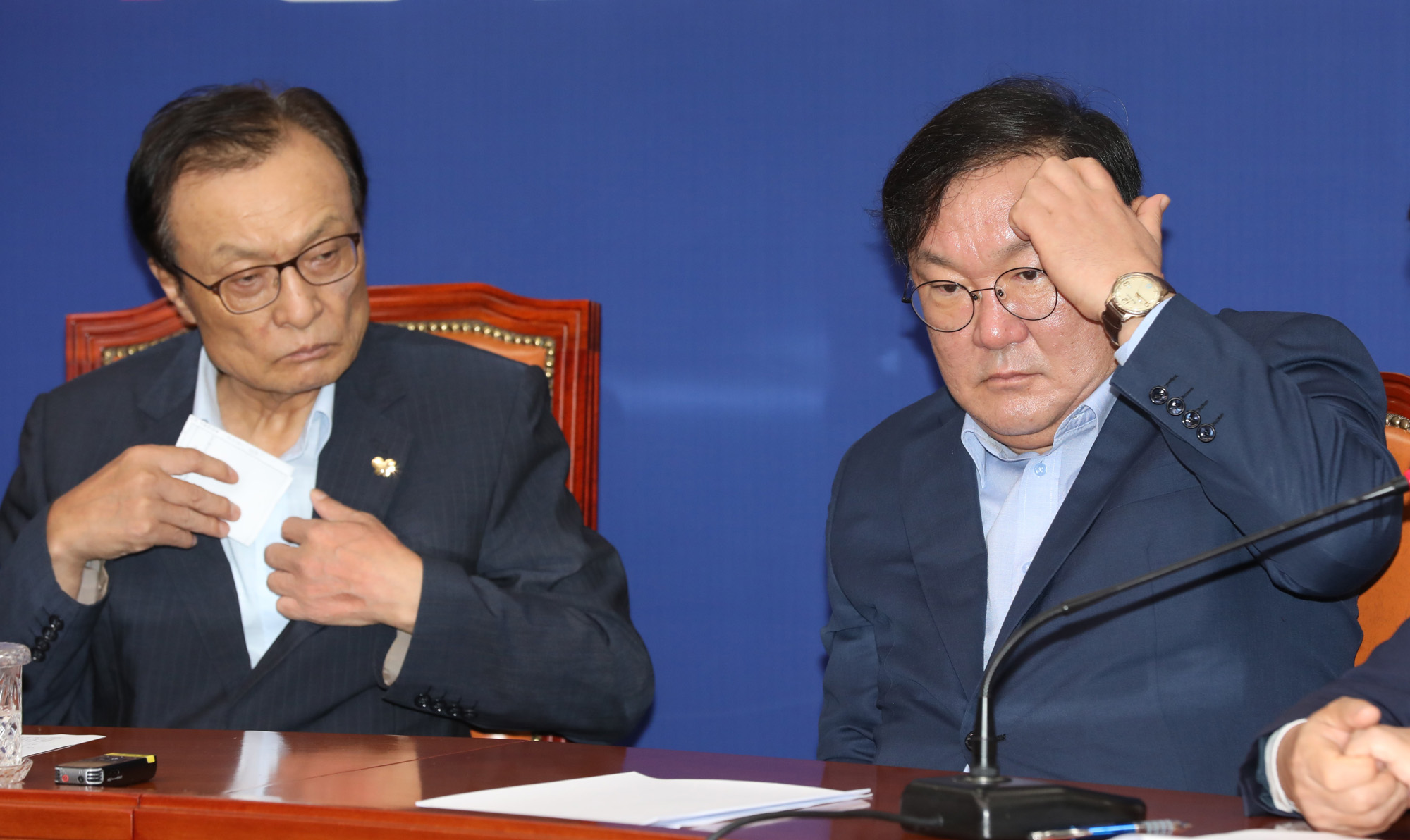 정치;국회;더불어민주당최고위원회의;이해찬;김태년