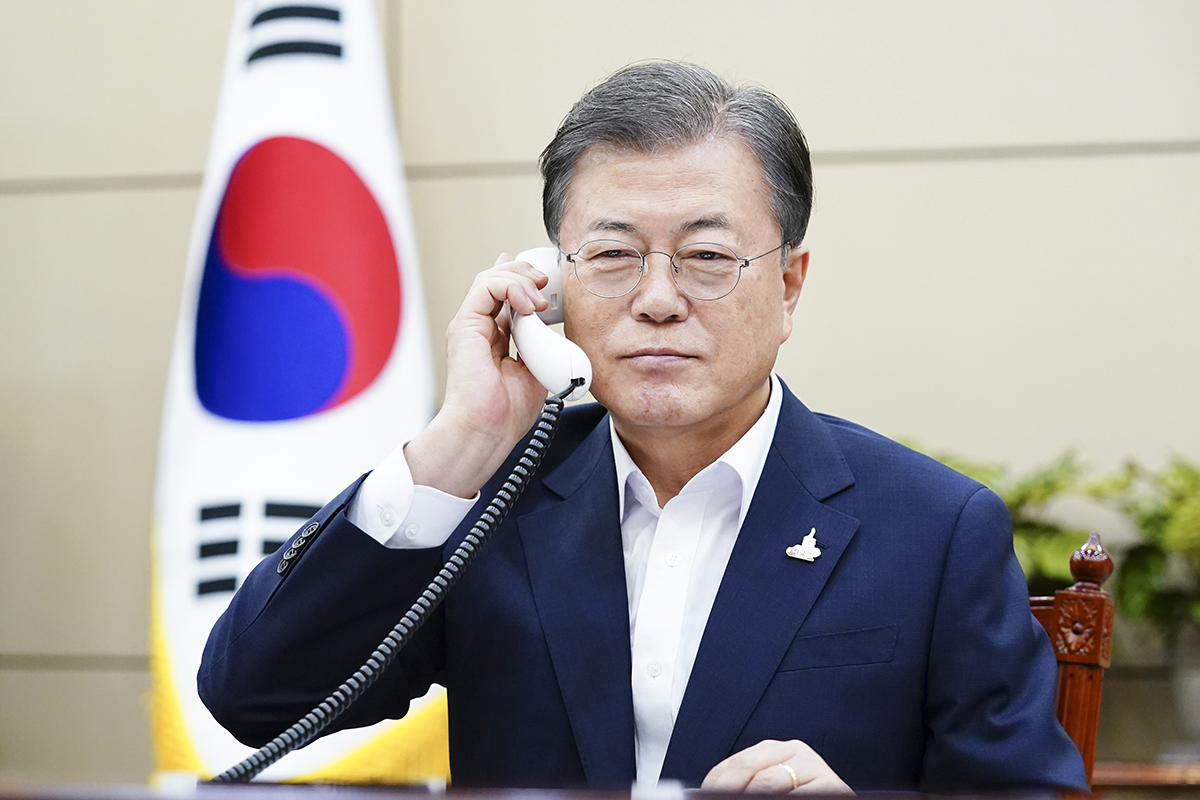 정치 청와대 문재인 호주 총리 통화