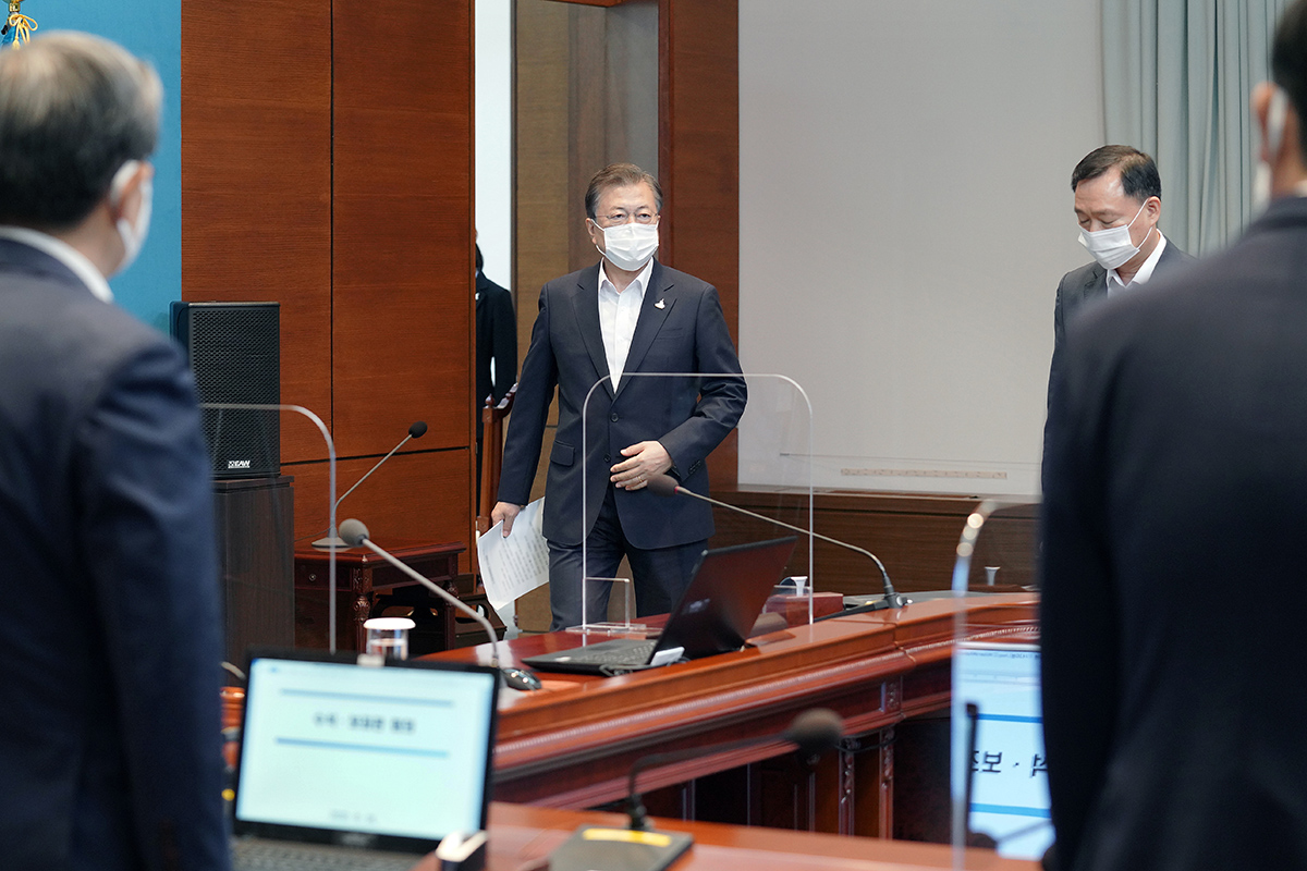 정치 청와대 문재인 대통령 주재 수석보좌관회