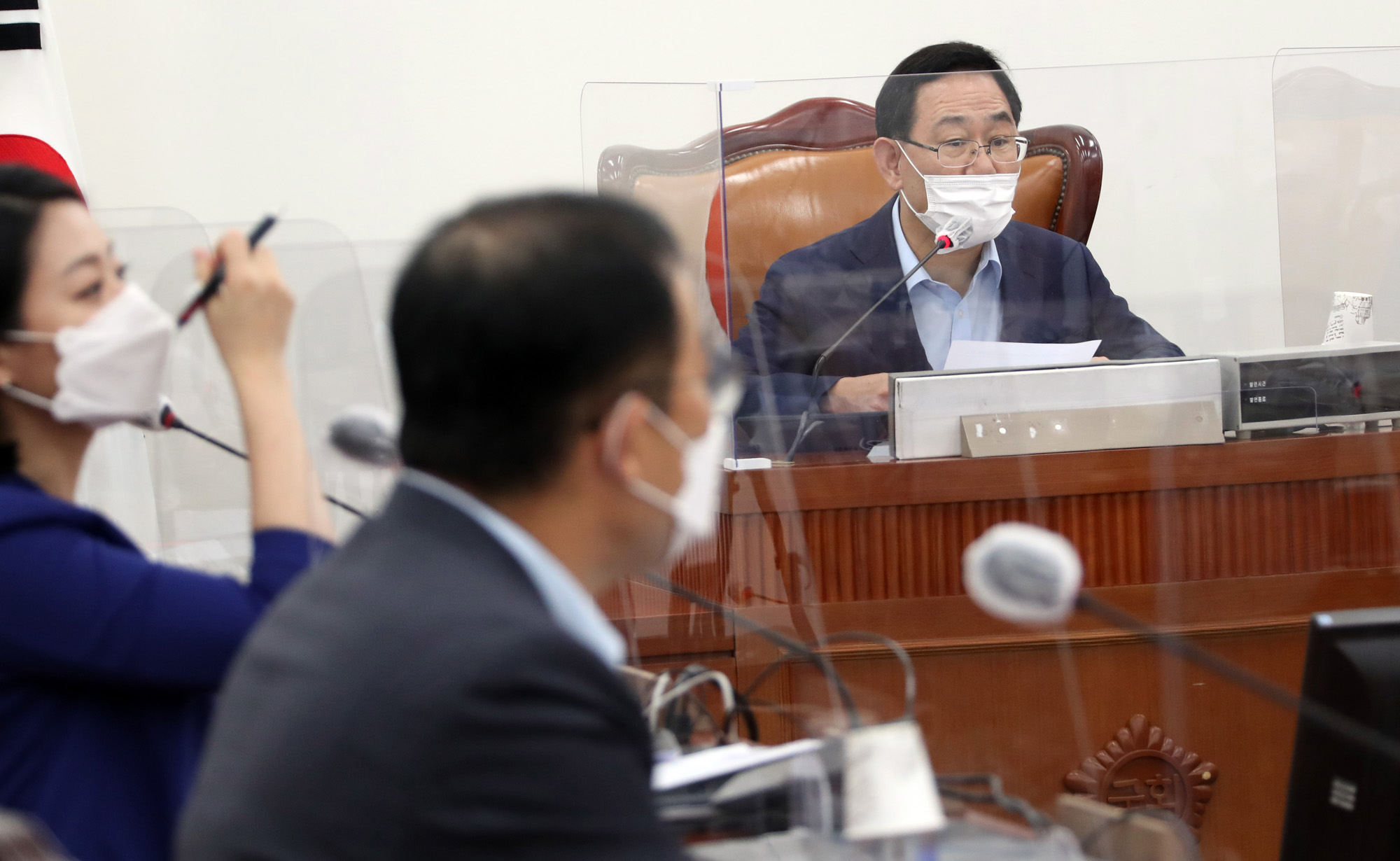 정치;국회;국민의힘화상회의;주호영원내대표