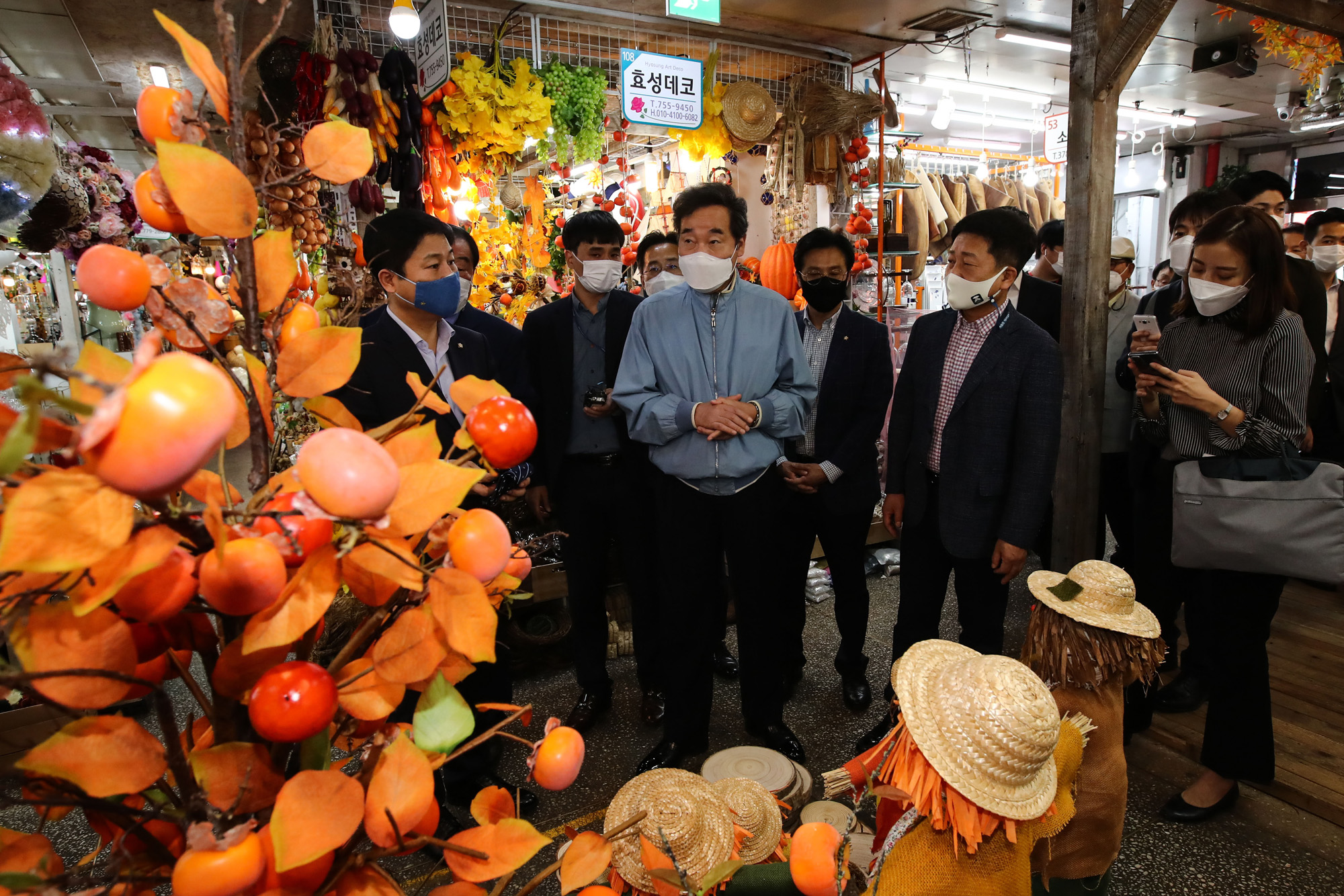 정치;국회;이낙연;남대문시장상인;이낙연추석남대문시장