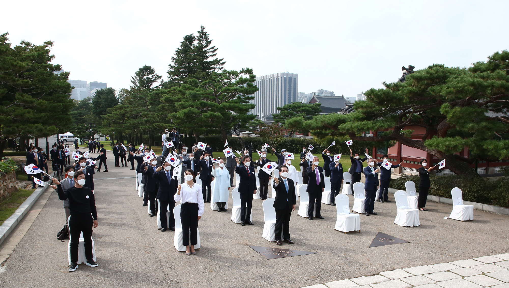 정치 사회 행사 단기 4352년 개천절 경축식