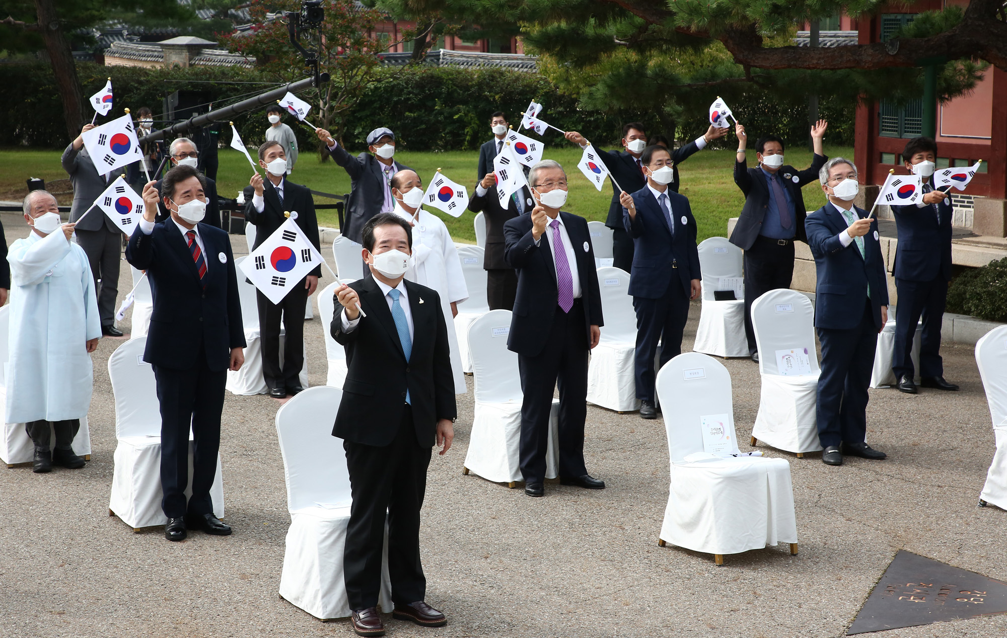 정치 사회 행사 단기 4352년 개천절 경축식