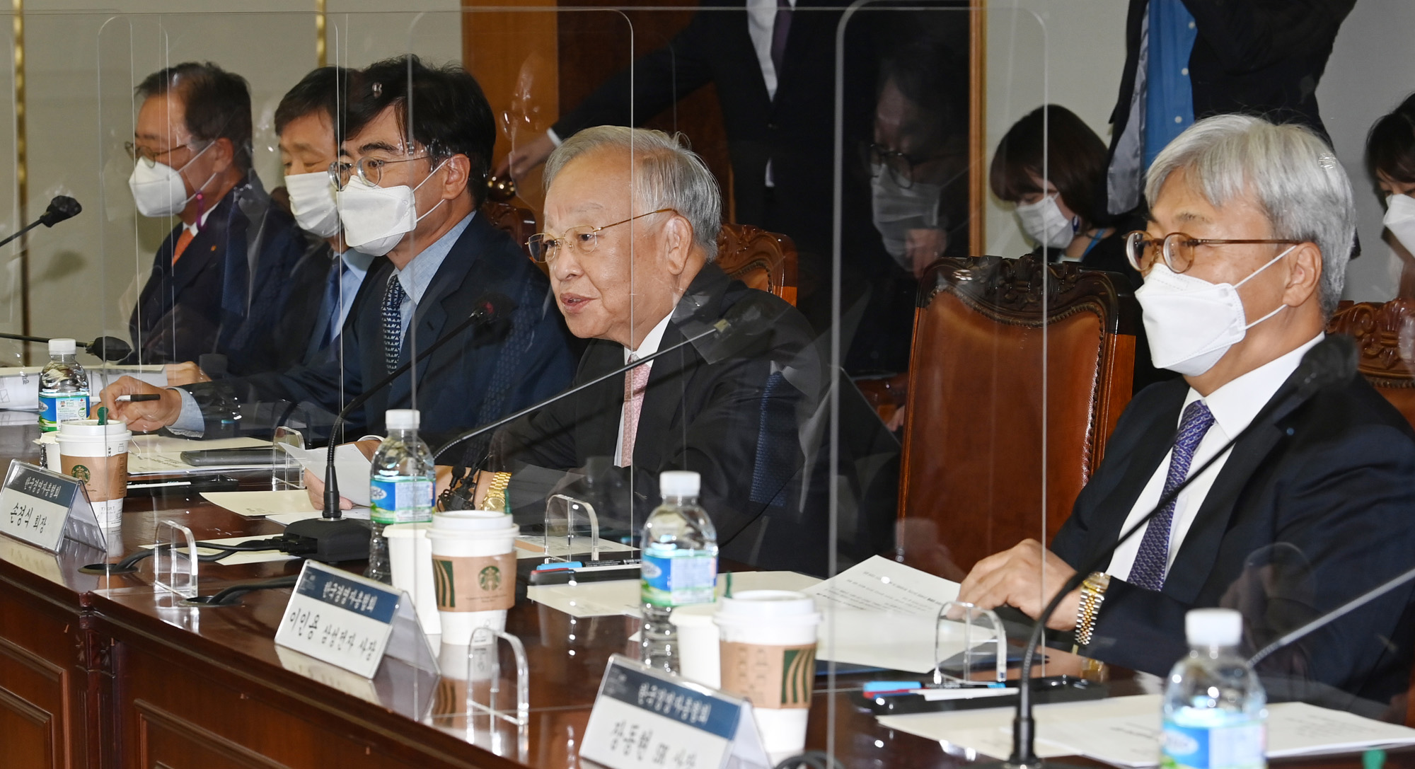 정치;더불어민주당경총간담회;손경식;이낙연;민주당한국경영자총협회