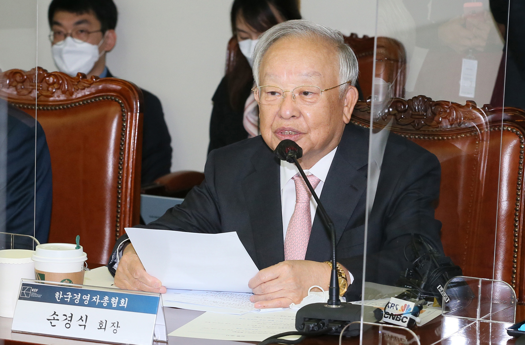 정치;더불어민주당경총간담회;손경식;이낙연;민주당한국경영자총협회