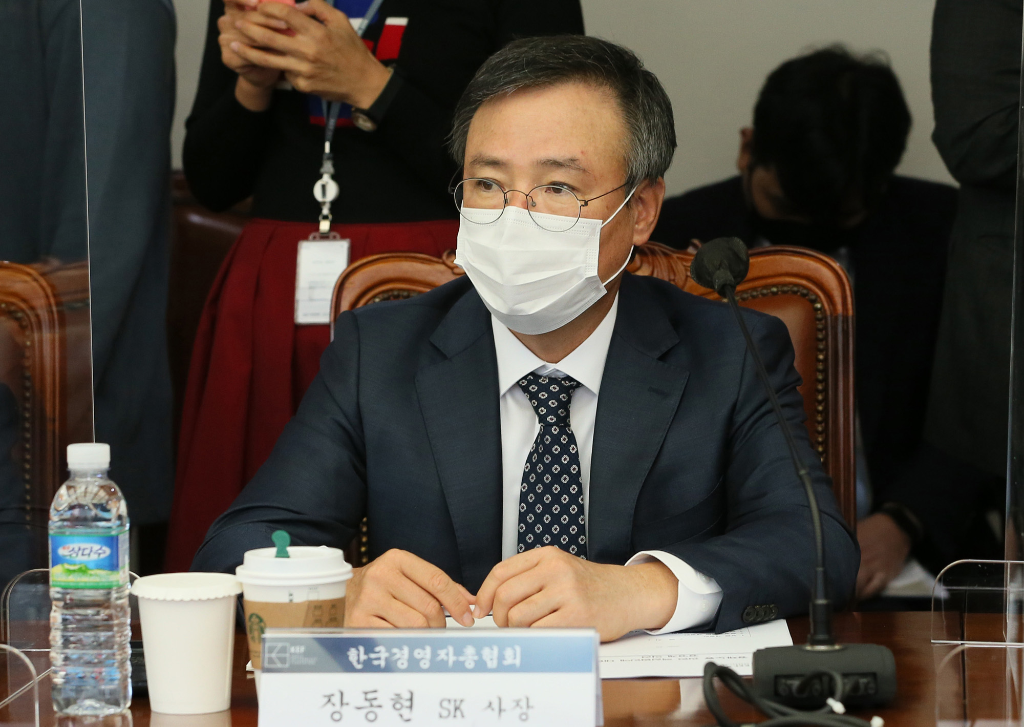 정치;더불어민주당경총간담회;한국경영자총협회사장단;장동현;SK사장