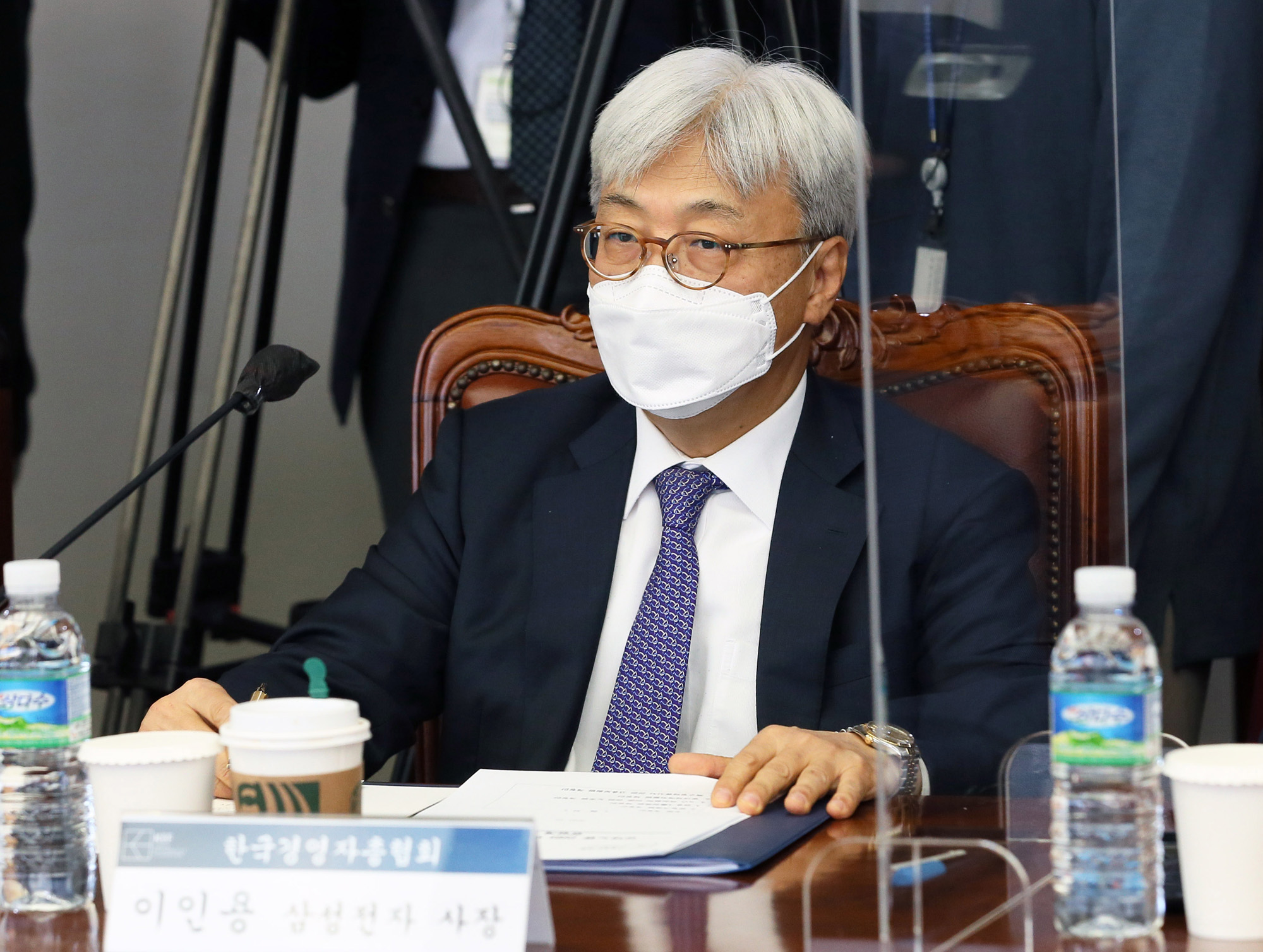 정치;더불어민주당경총간담회;한국경영자총협회사장단;이인용;삼성정자사장