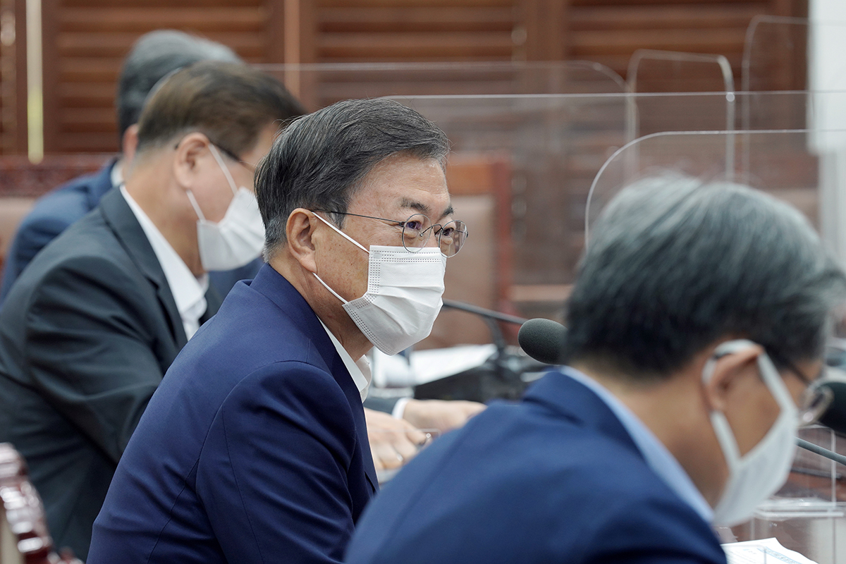 정치 청와대 문재인 WTO 사무총장 선거 지원 회의