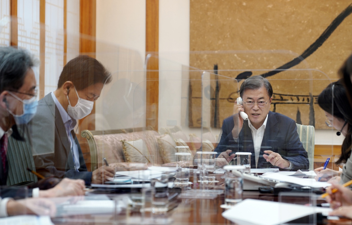 정치 정와대 문재인 카자흐스탄 대통령