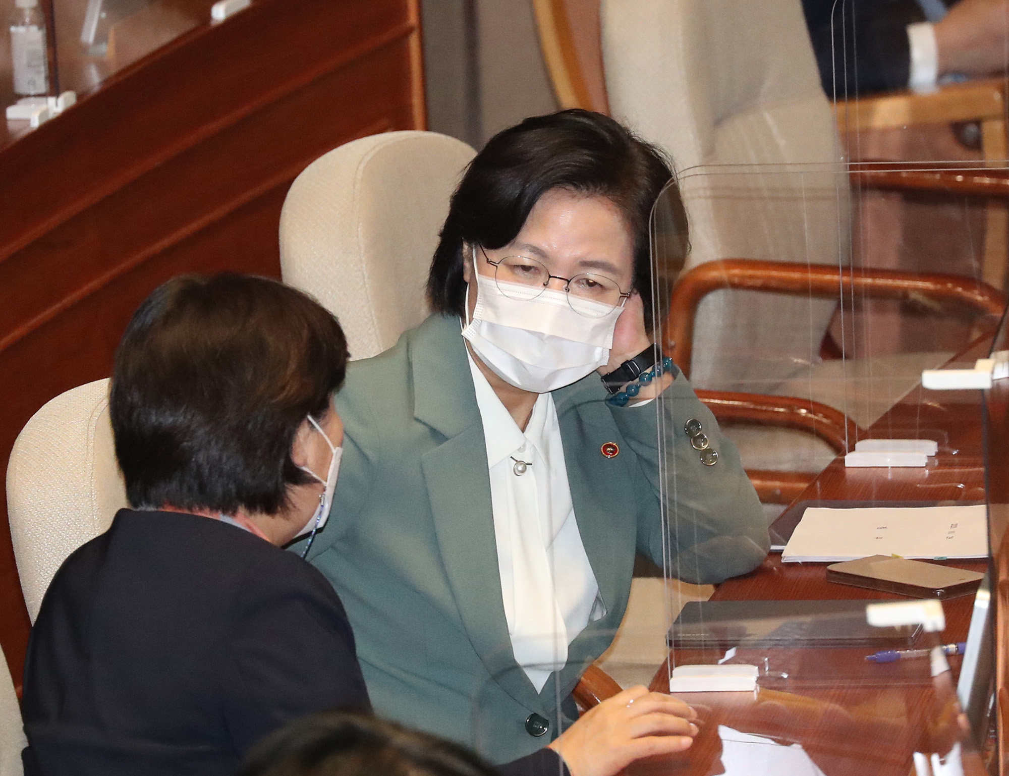 정치;국회;본회의;정정순의원;체포동의안;추미애장관