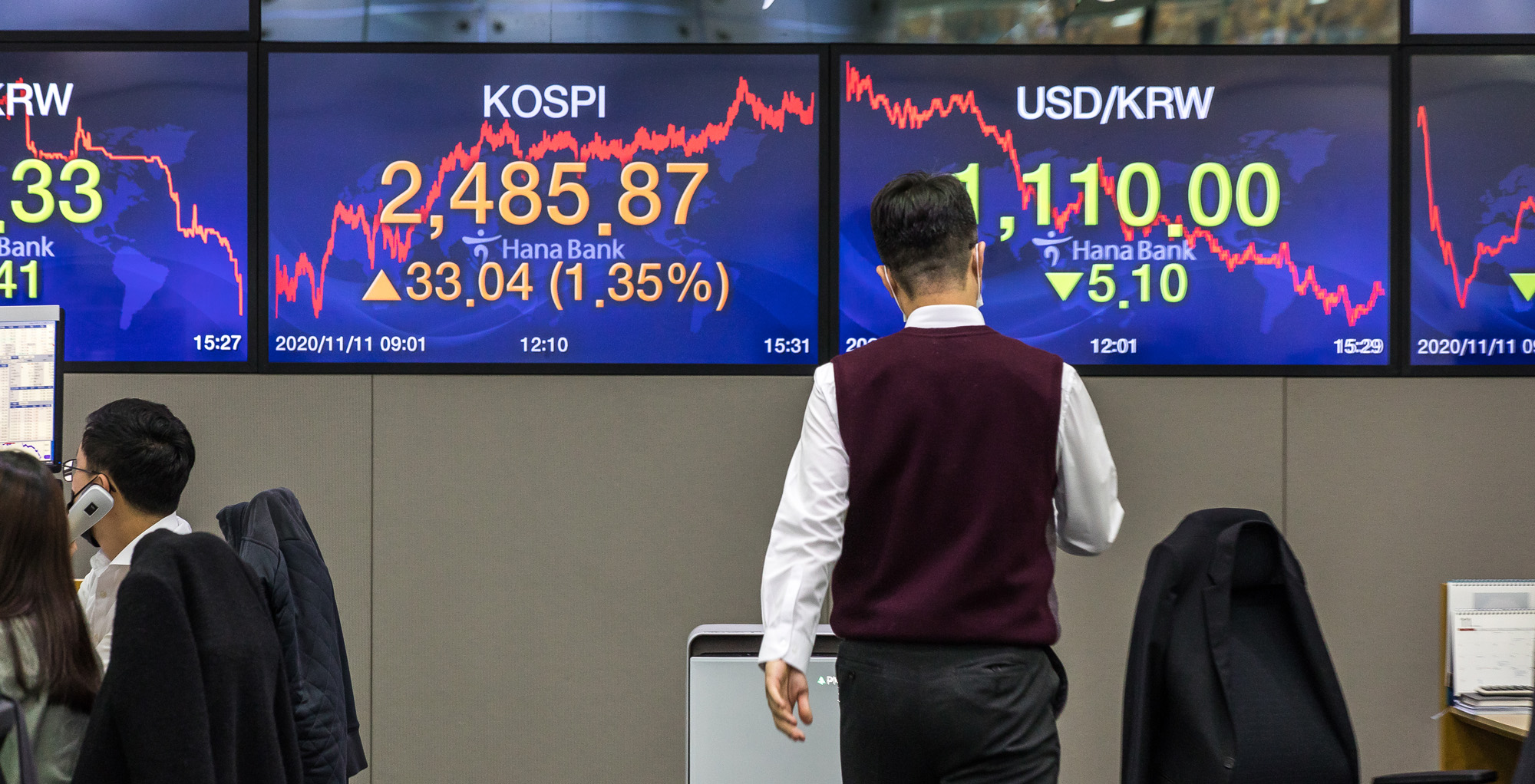 경제;금융;주식;코스피;코스닥;하나은행딜링룸;코스피상승