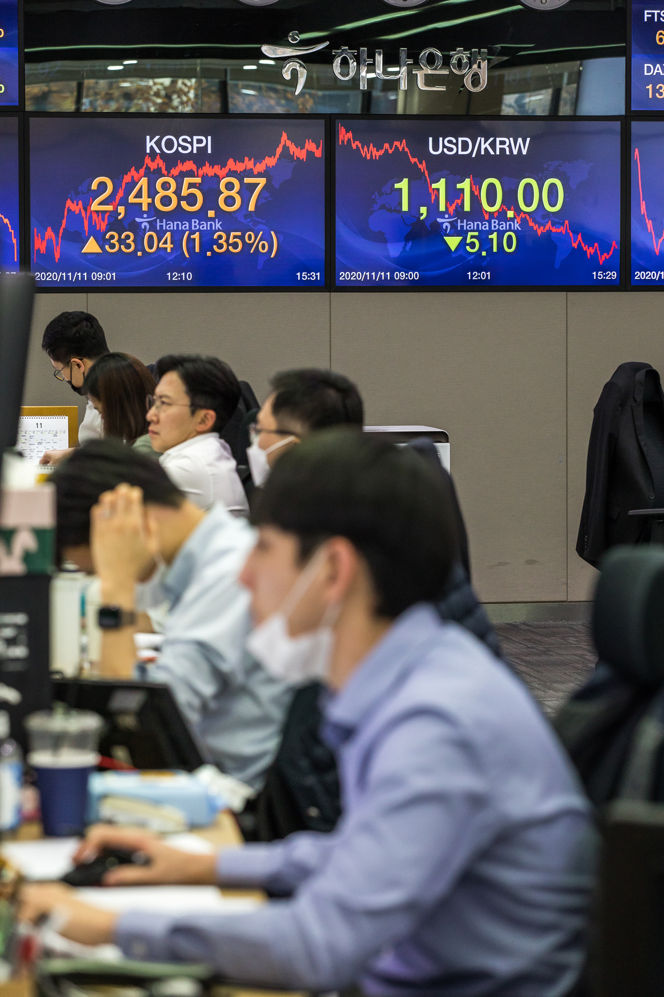 경제;금융;주식;코스피;코스닥;하나은행딜링룸;코스피상승