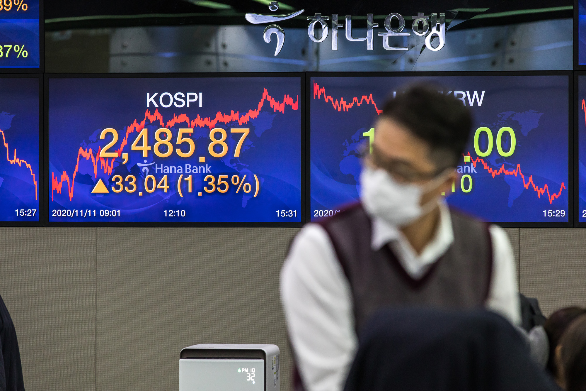 경제;금융;주식;코스피;코스닥;하나은행딜링룸;코스피상승