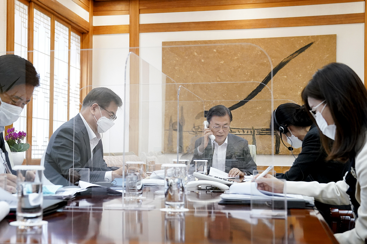 정치 청와대 문재인 바이든 미국 대통령 당선인 