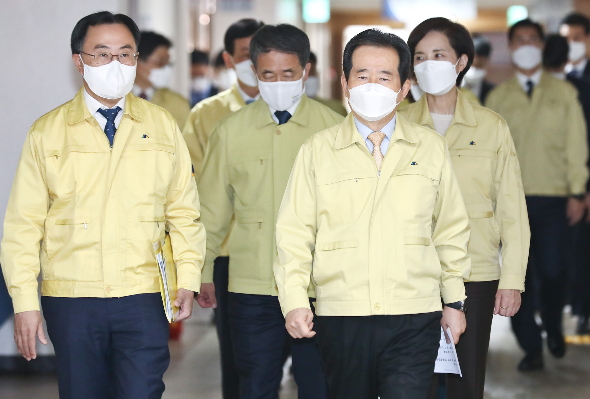 정세균 코로나 대국민 호소문 정부종합청사