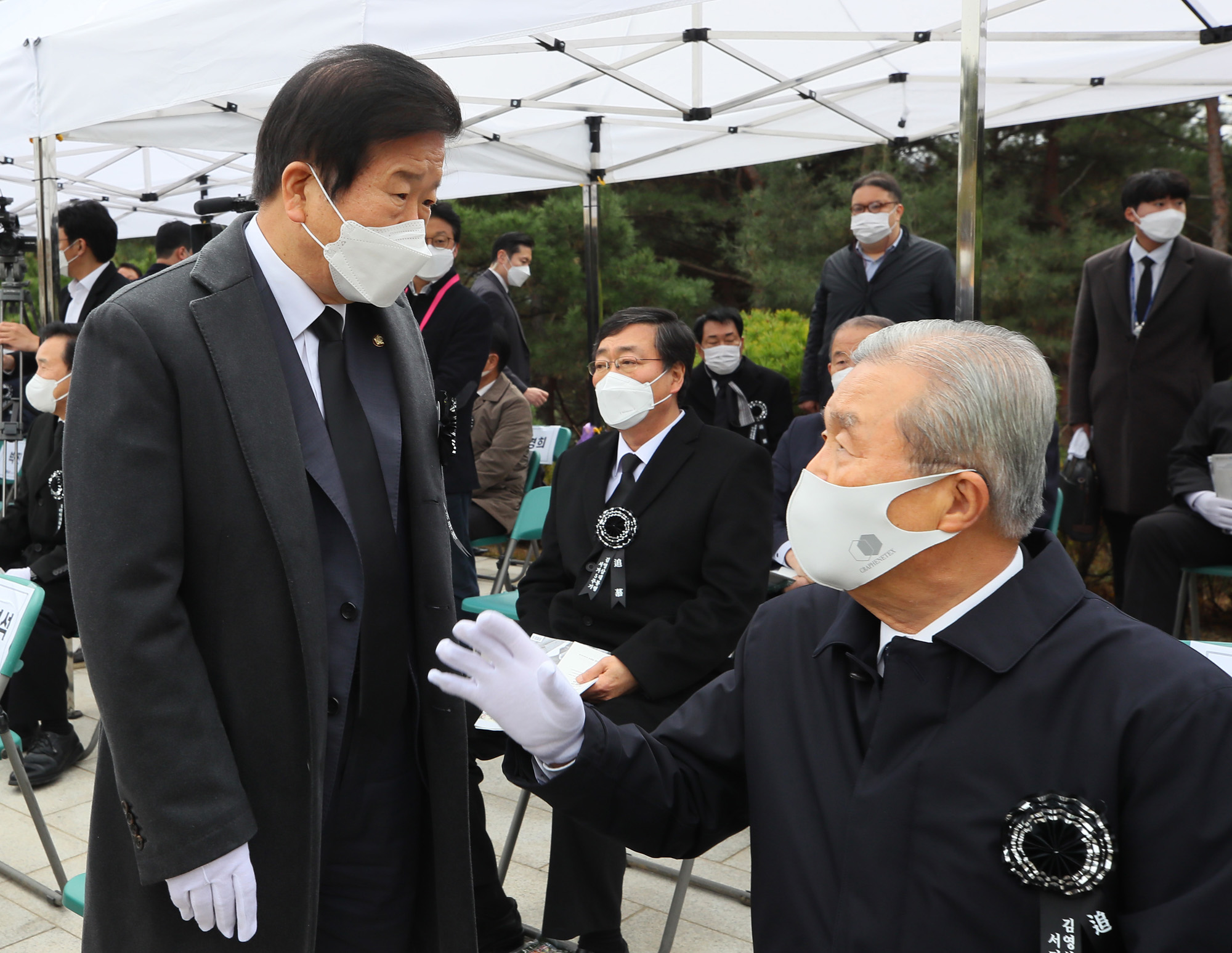 정치;김영삼대통령5주기추모식;국립서울현충원;김영삼대통령묘역