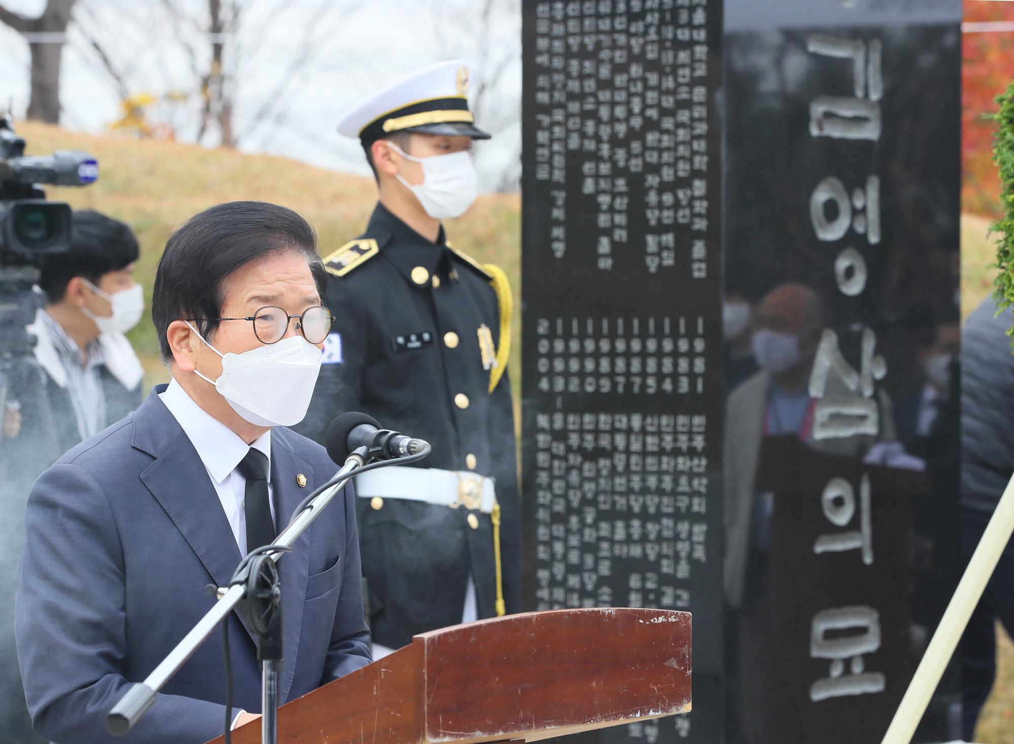 정치;김영삼대통령5주기추모식;국립서울현충원;김영삼대통령묘역
