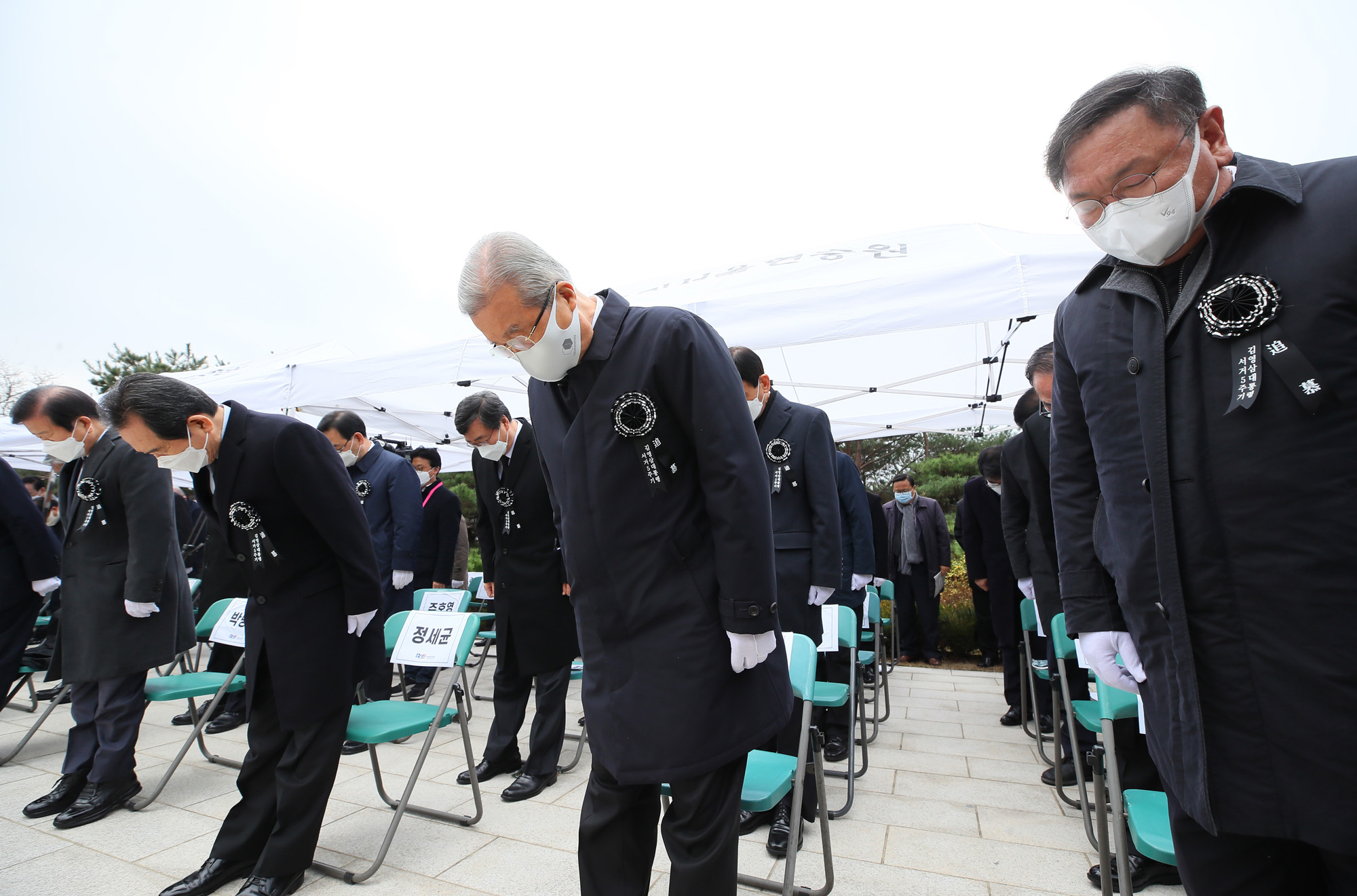 정치;김영삼대통령5주기추모식;국립서울현충원;김영삼대통령묘역