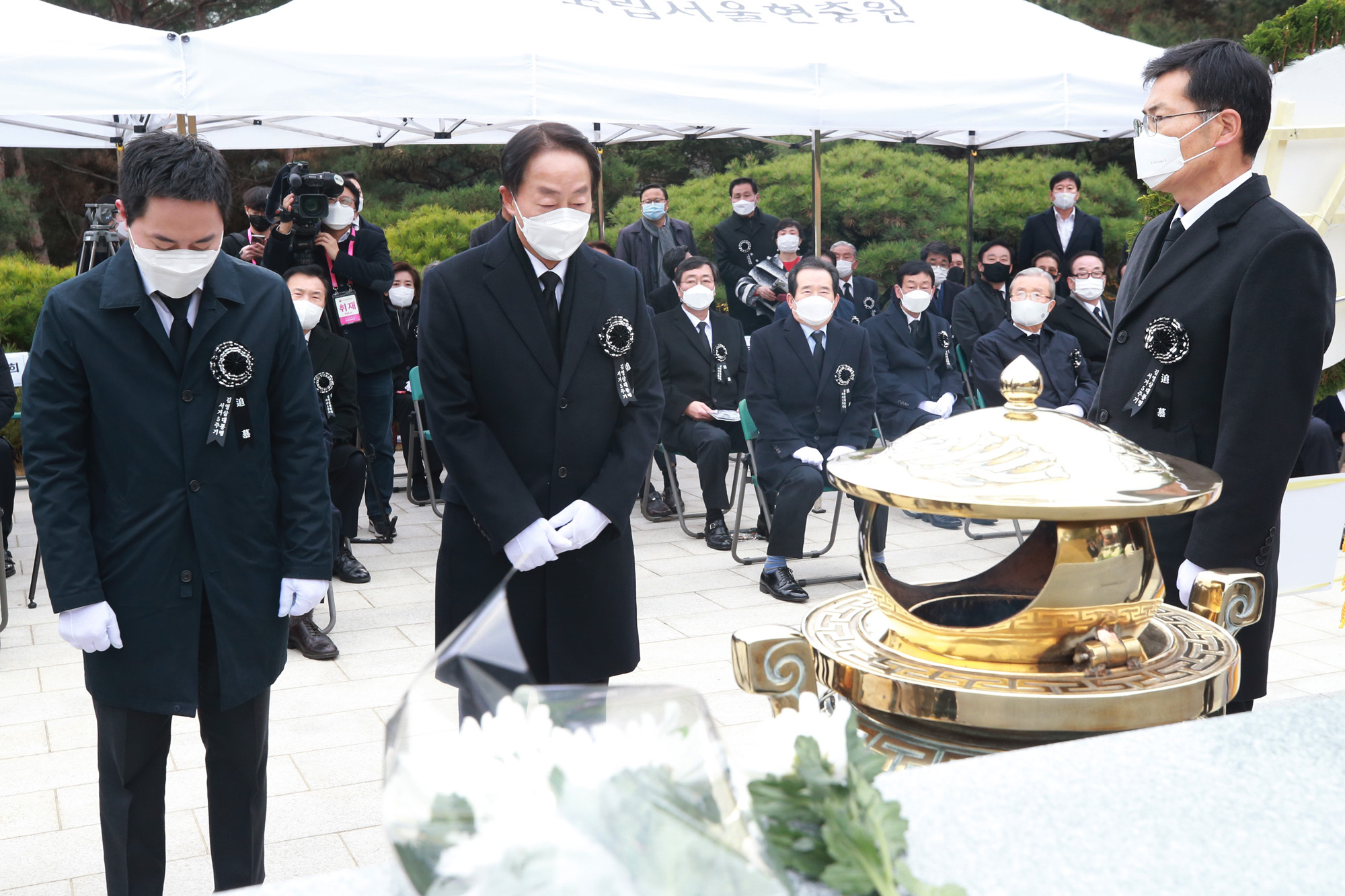정치;김영삼대통령5주기추모식;국립서울현충원;김영삼대통령묘역;김현철