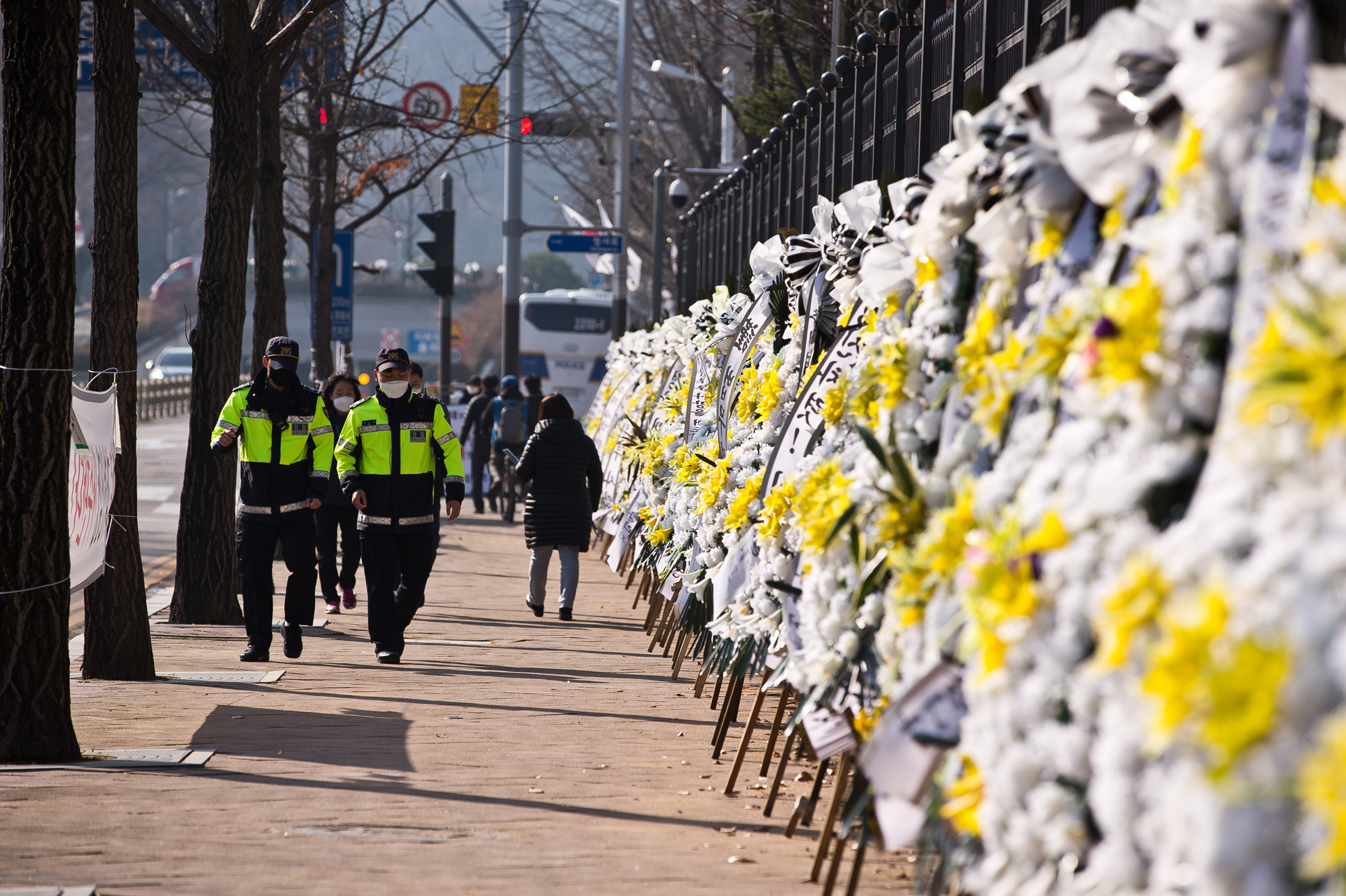사회;정부;문재인정부;법무부;검찰;대검찰청;법무부장관;추미애;검찰총장;윤석열;검찰총장직무집행정지;법무부꽃바구니;법무부근조화환