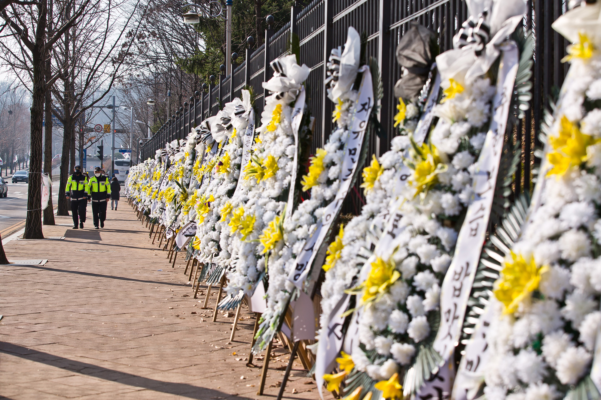 사회;정부;문재인정부;법무부;검찰;대검찰청;법무부장관;추미애;검찰총장;윤석열;검찰총장직무집행정지;법무부꽃바구니;법무부근조화환