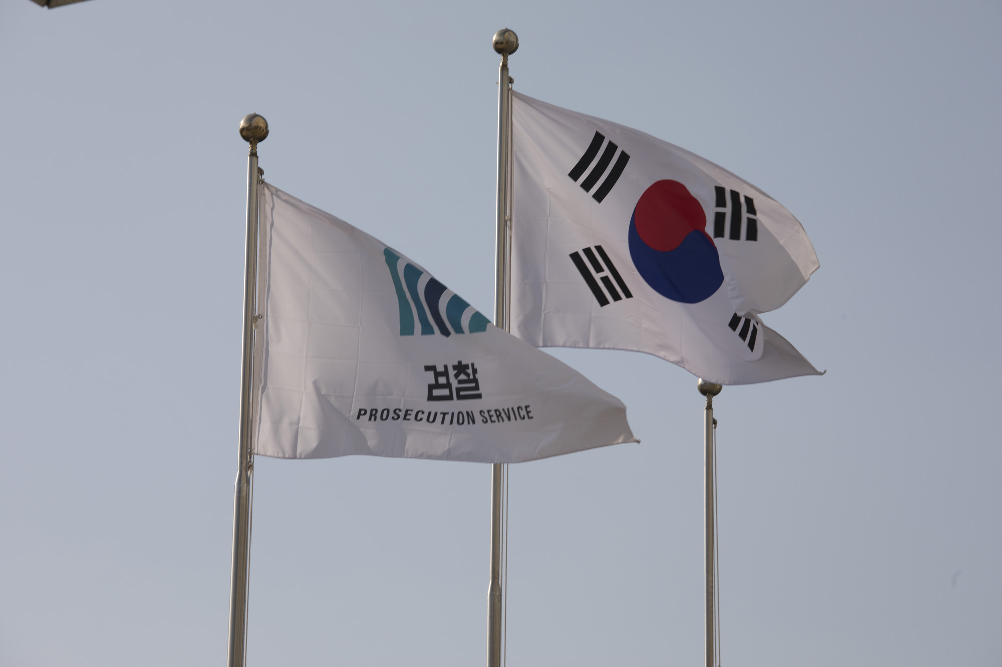 정부;대검찰청;대검;윤석열;추미애;깃발