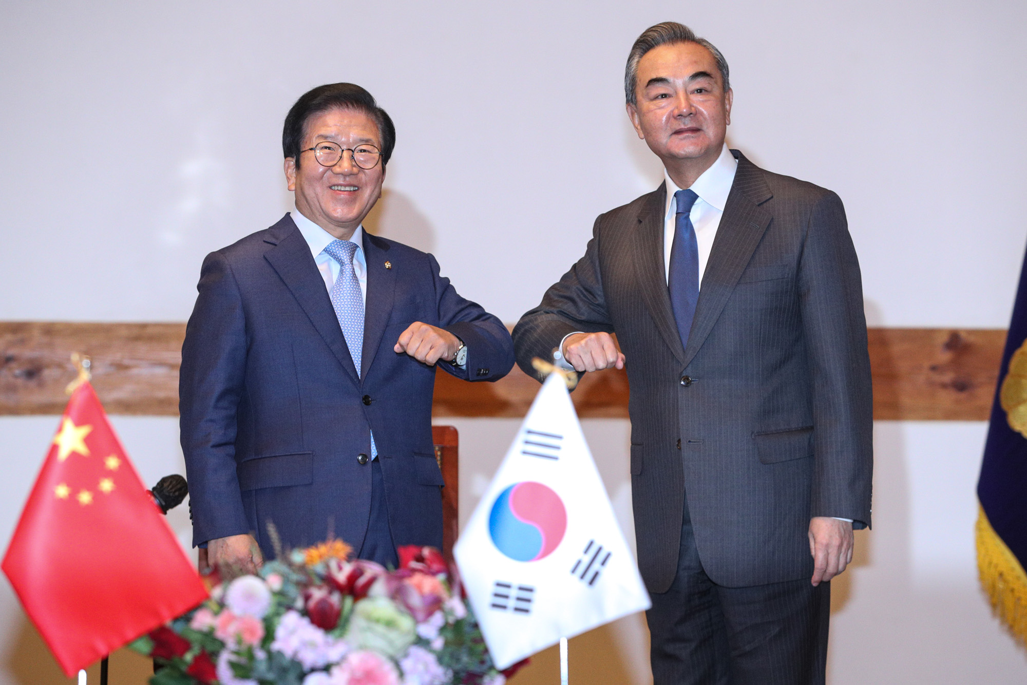 정치;국회;중국 왕이 외교부장;국회의장 박병석